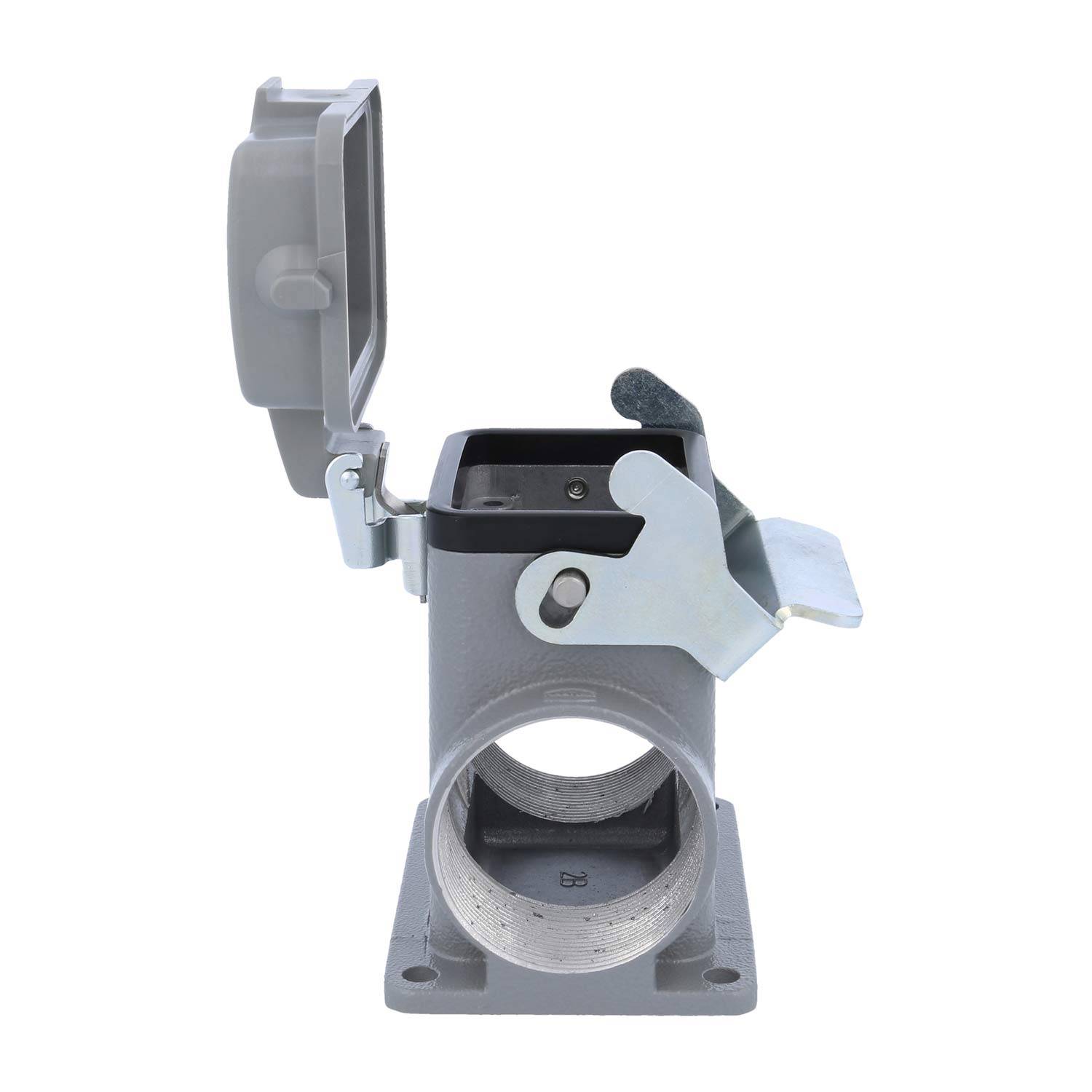 04300060268 HARTING Han 6B Sockelgehäuse hoch, 2xM40 seitlicher Kabelabgang, mit 1 Längsbügel mit Schutzkappe