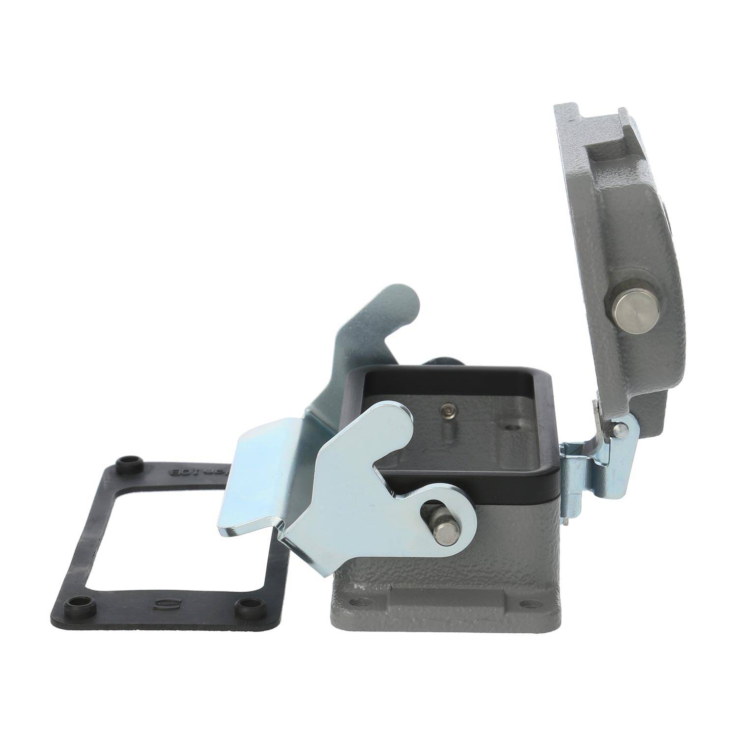 04300100318 HARTING Han 10B Anbaugehäuse mit 1 Längsbügel mit Schutzkappe Metall - 1Stück