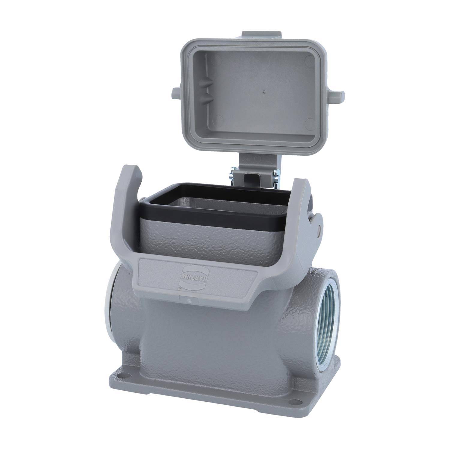 05300060273 HARTING Han 6B Sockelgehäuse hoch, 1xM32 seitlicher Kabelabgang, mit 1 Längsbügel mit Schutzkappe