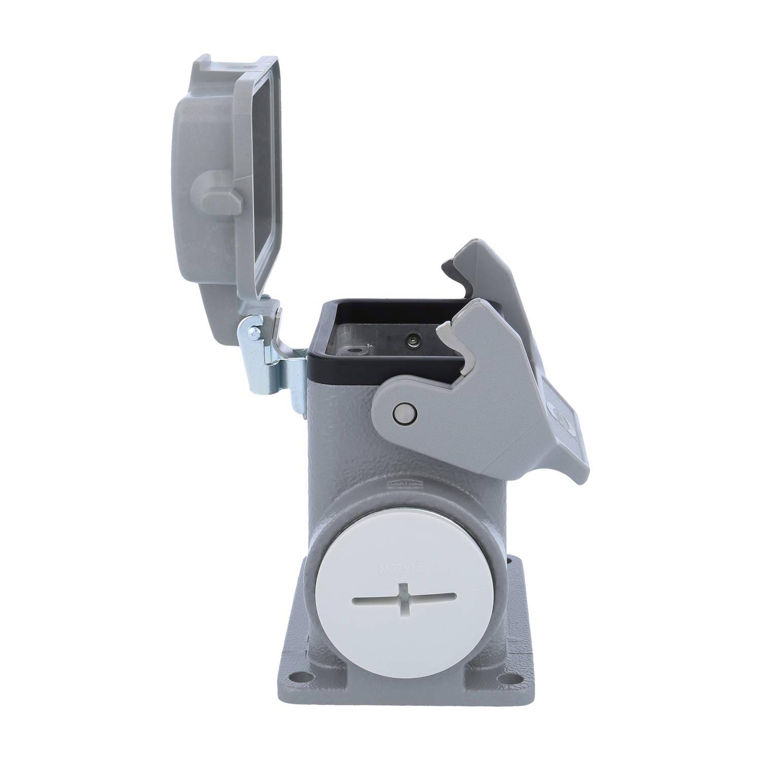 05300060273 HARTING Han 6B Sockelgehäuse hoch, 1xM32 seitlicher Kabelabgang, mit 1 Längsbügel mit Schutzkappe