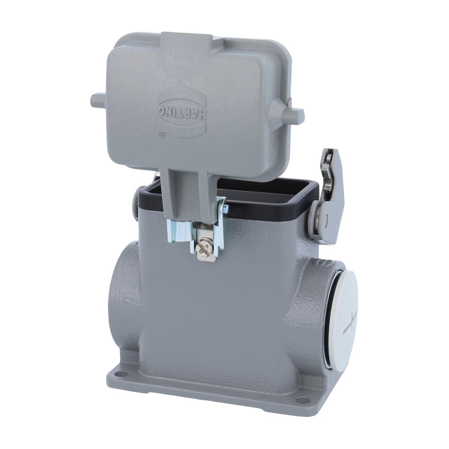 05300060273 HARTING Han 6B Sockelgehäuse hoch, 1xM32 seitlicher Kabelabgang, mit 1 Längsbügel mit Schutzkappe