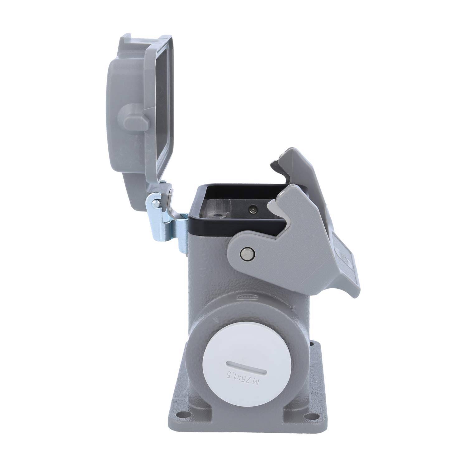 05300060272 HARTING Han 6B Sockelgehäuse hoch, 1xM25 seitlicher Kabelabgang, mit 1 Längsbügel mit Schutzkappe