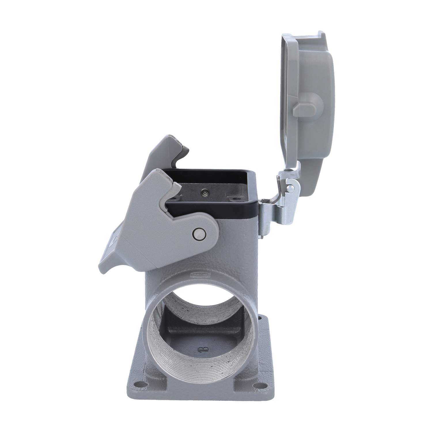 05300060268 HARTING Han 6B Sockelgehäuse hoch, 2xM40 seitlicher Kabelabgang, mit 1 Längsbügel mit Schutzkappe