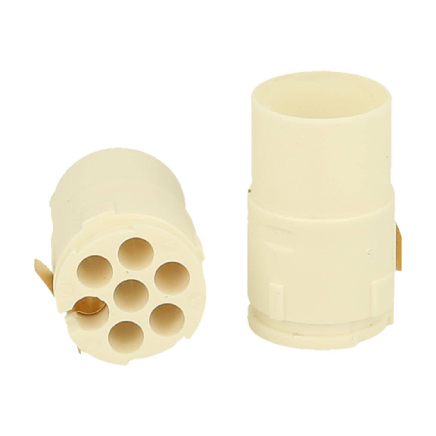 7003961101 HUMMEL M16 Crimp-Kontakteinsatz Stift Crimpanschluss, Polzahl 6+PE 600V, 16A, Farbe weiß - 1Stück
