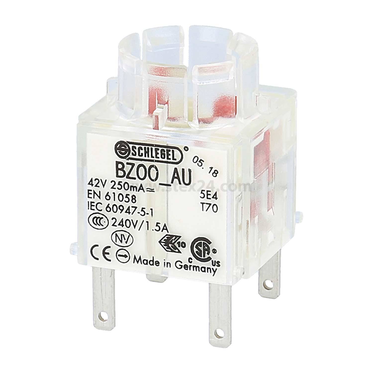 BZOO_AU Georg Schlegel Tastkontaktgeber, 2Ö Kontaktgeber BZ Flachstecker 2,8mm x 0,8mm - 1Stück