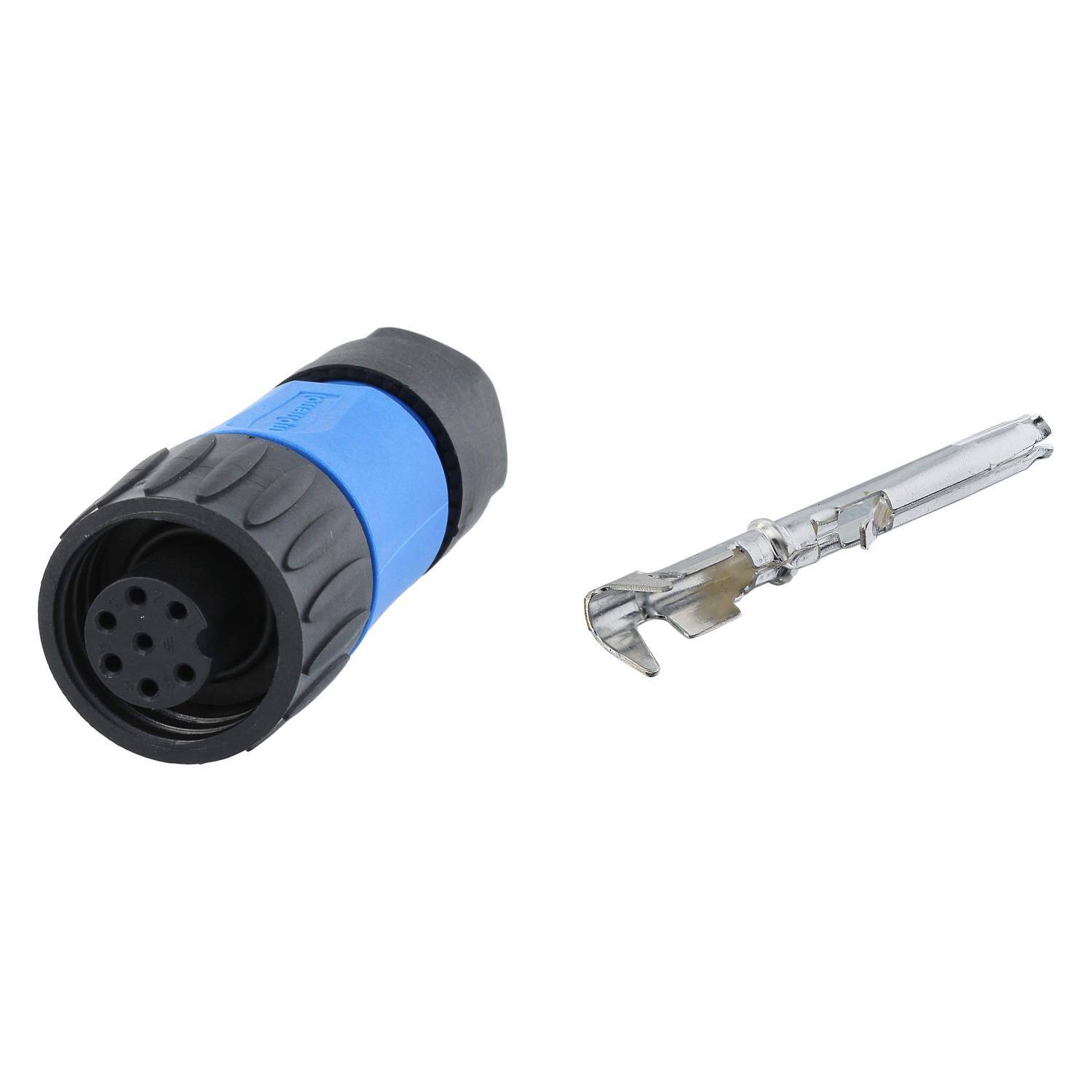 C01610D10641110K Amphenol SET-RD24-KSG Kabelsteckverbinder, inkl. Kontakte gerade Buchse Crimpanschluss, Polzahl 6+PE