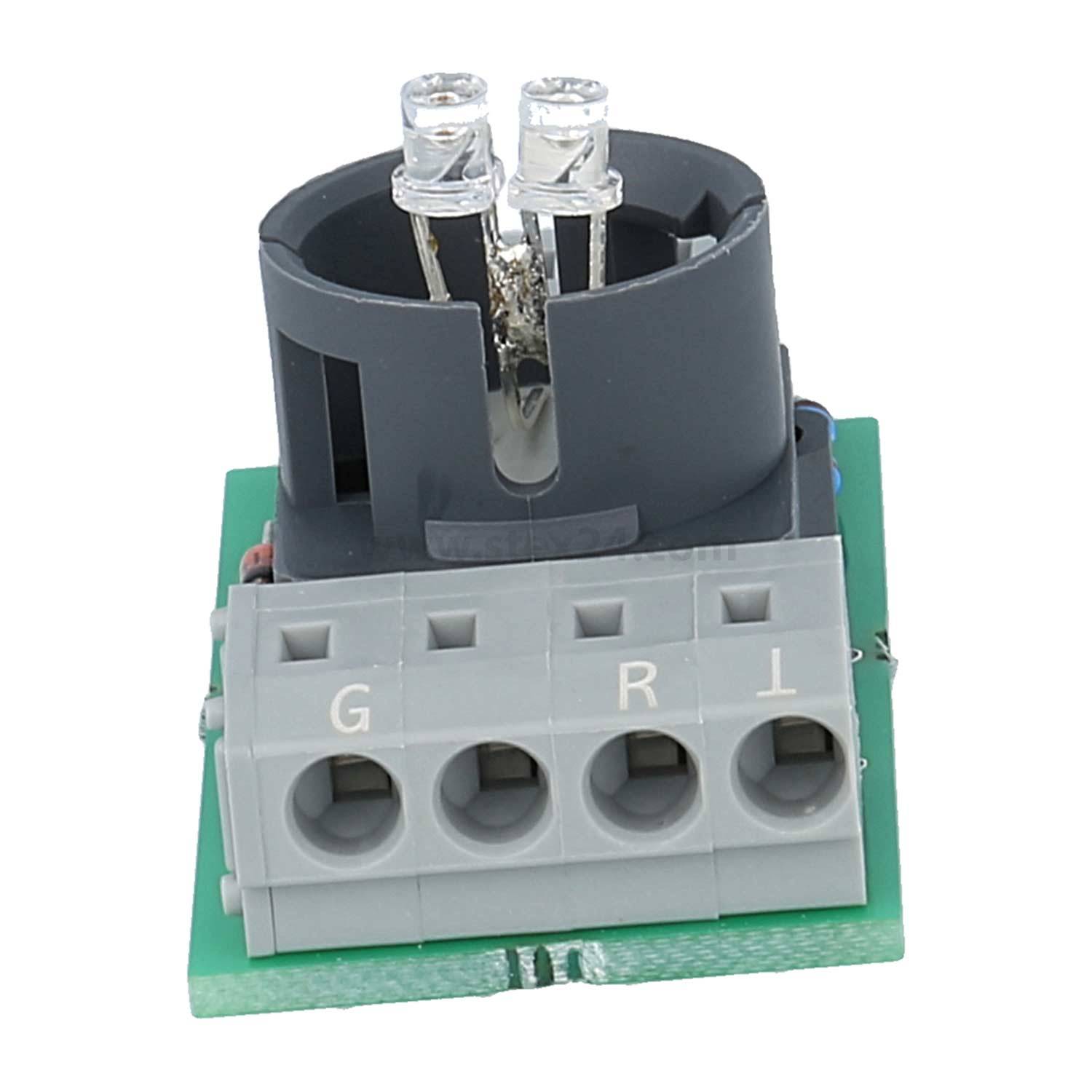 CTFS_24R_G Georg Schlegel Tastkontaktgeber mit 2-farbiger LED rot/grün, 1W Kontaktgeber CTP, beleuchtbar