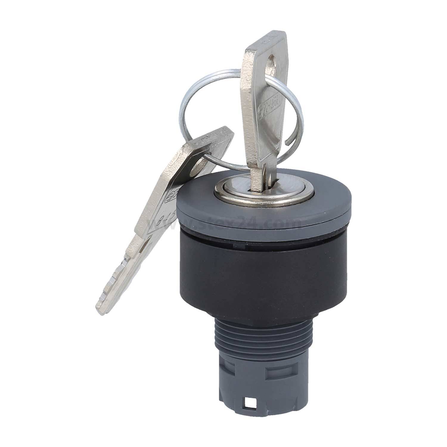 RXJZSSA12E Georg Schlegel Schlüsseltaste rastend zweigeteilter Stößel, rund, RX-JUWEL Beleuchtbar: Nein Beschriftbar: