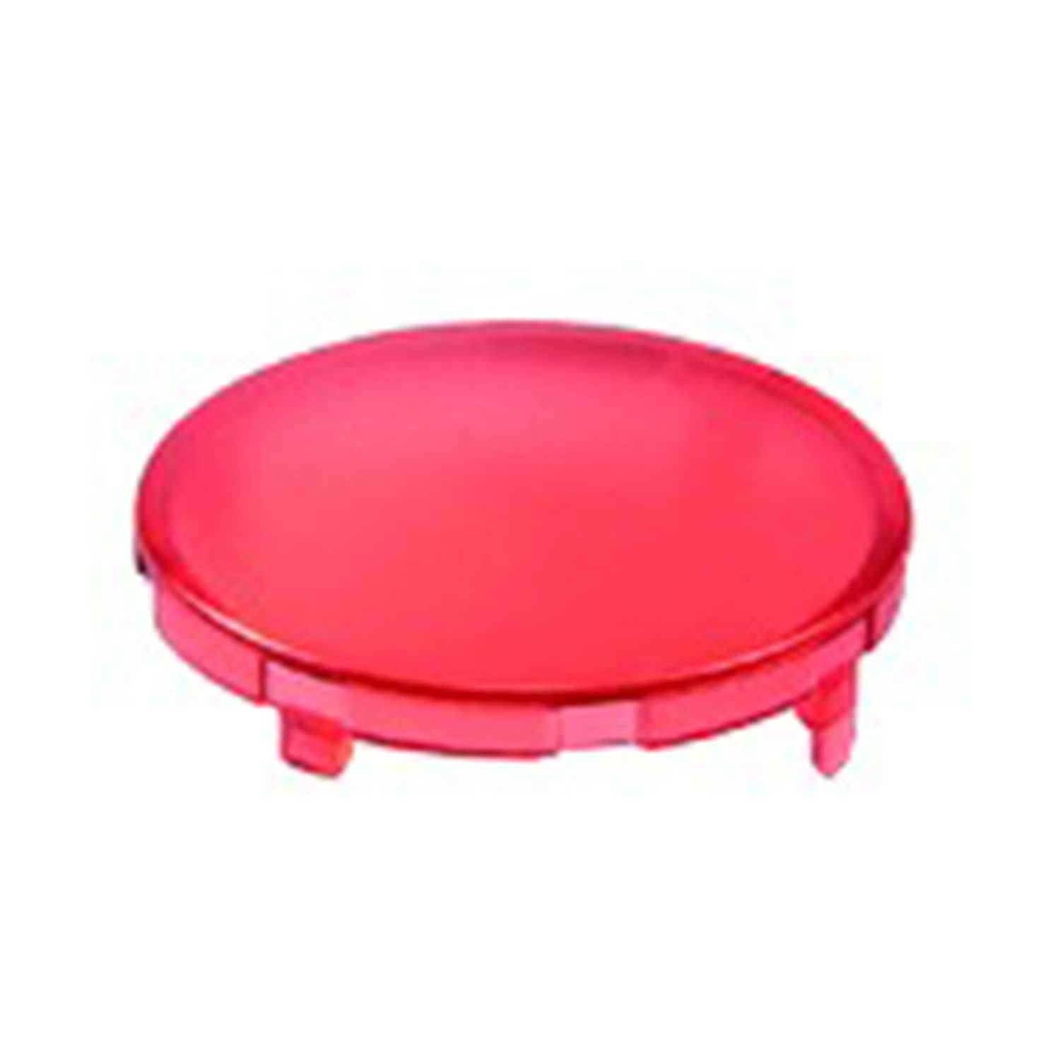 KF23RT Georg Schlegel Kalotte, gewölbt transparent Farbe rot Ausführung beschreib- und beleuchtbar - 1Stück