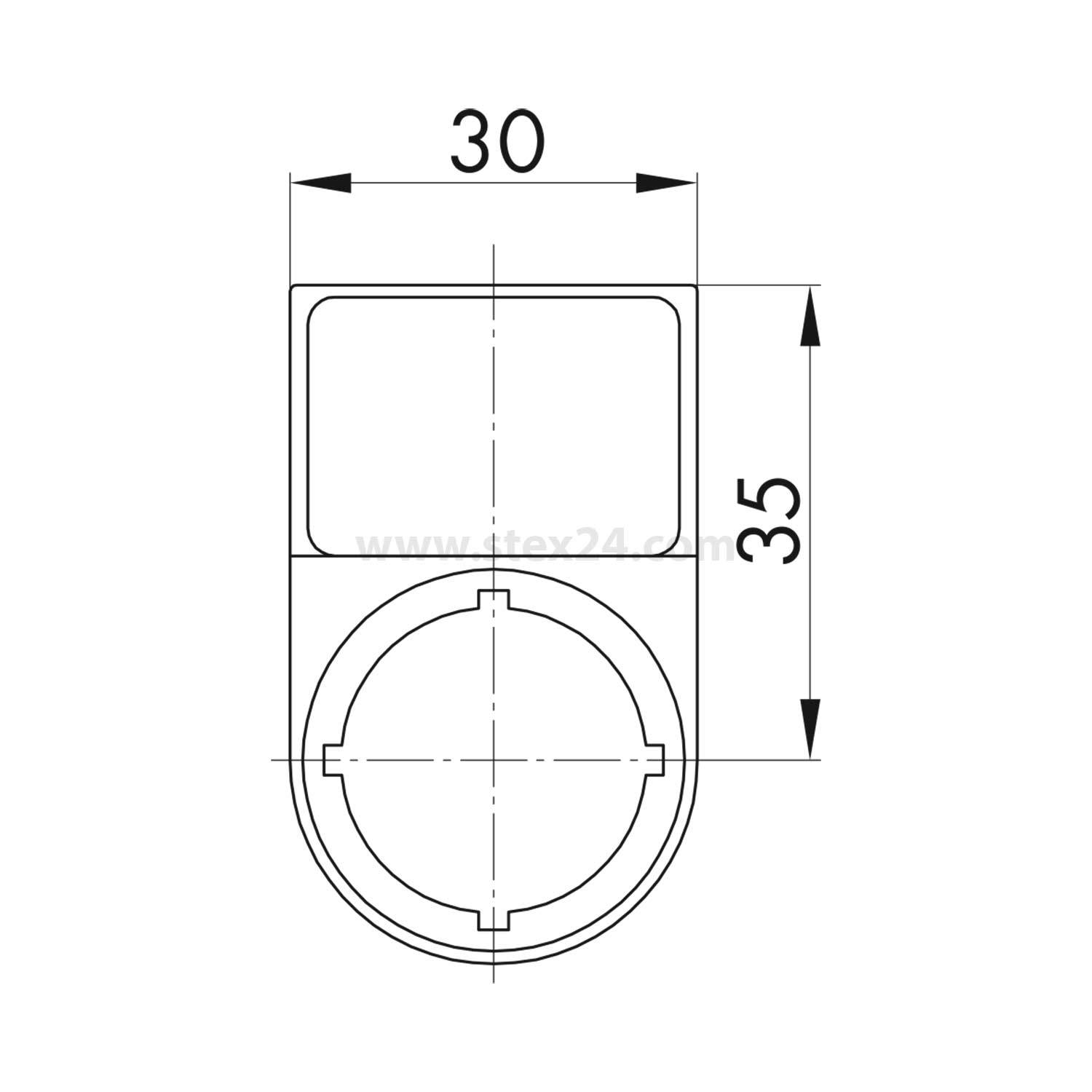 RABT Georg Schlegel Außenbezeichnungsträger RONDEX anthrazit - 1Stück