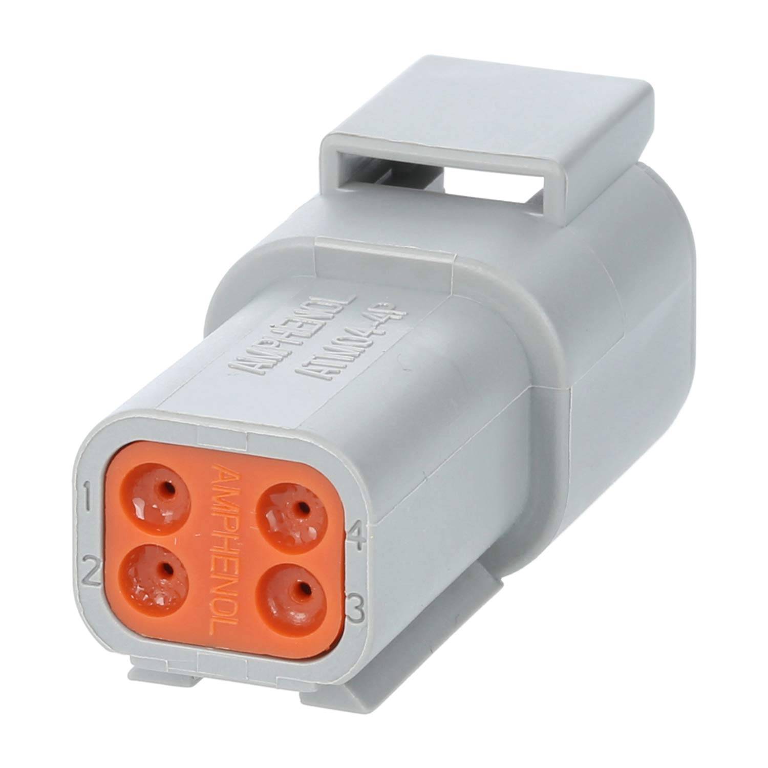 ATM04-4P Amphenol AS-4SM 117 Kabelstecker ATM-Serie Stift, 4-polig, Crimpanschluss Isolationsdurchmesser 1,35mm -