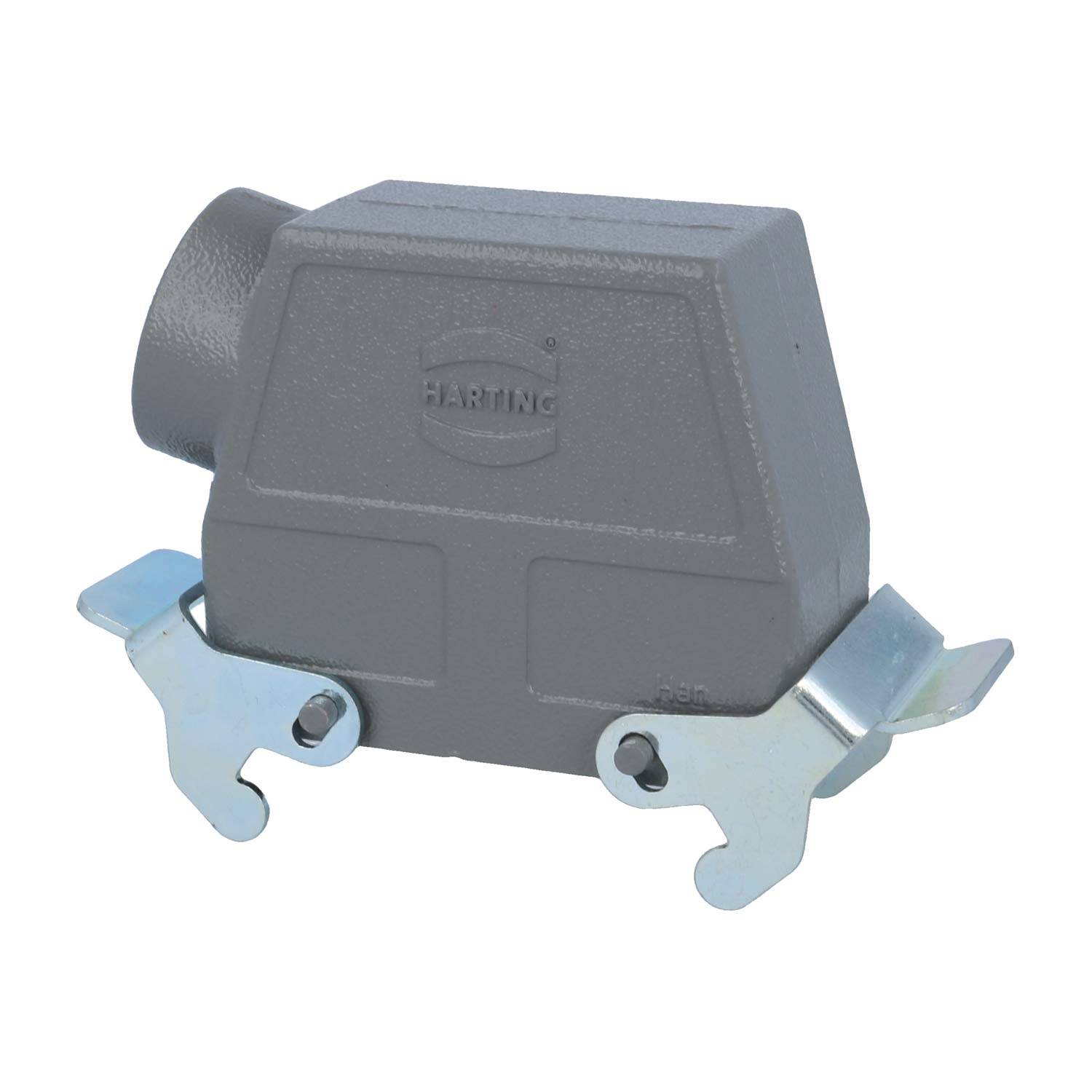 04300160563 HARTING Han 16B Tüllengehäuse hoch, 1xM25 seitlicher Kabelabgang, mit 2 Querbügeln Verschraubung M25