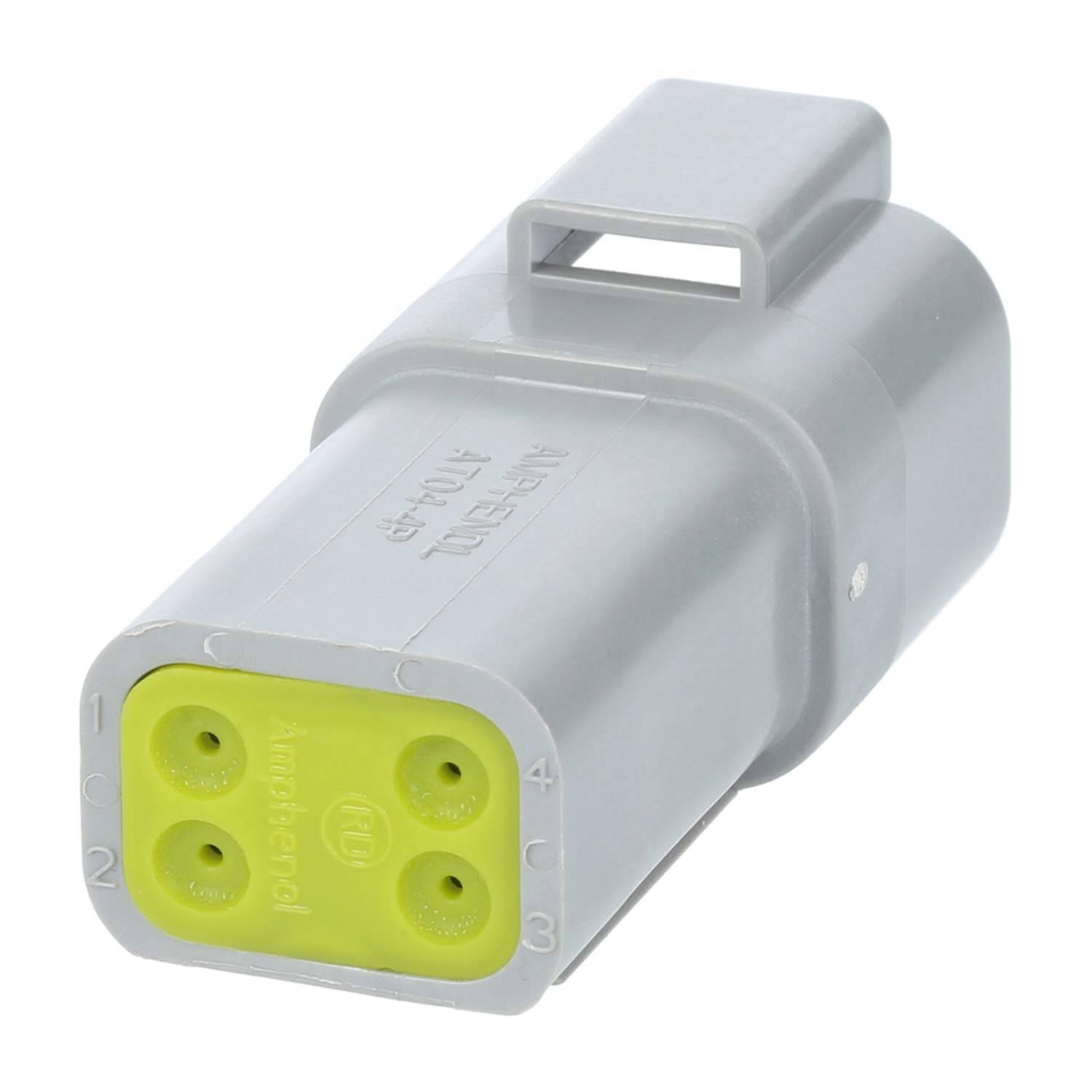 AT04-4P-RD01 Amphenol AS-4SM 110 Kabelstecker AT-Serie reduzierte Dichtung Stift, 4-polig, Crimpanschluss