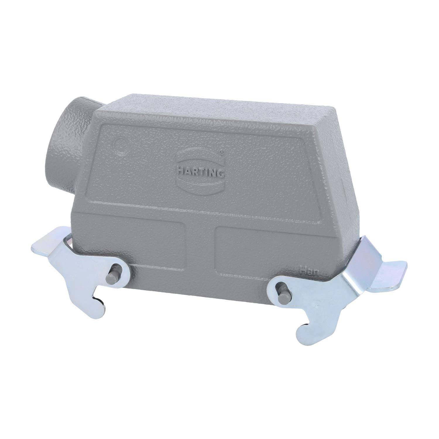 04300240566 HARTING Han 24B Tüllengehäuse hoch, 1xM25 seitlicher Kabelabgang, mit 2 Querbügeln Verschraubung M25