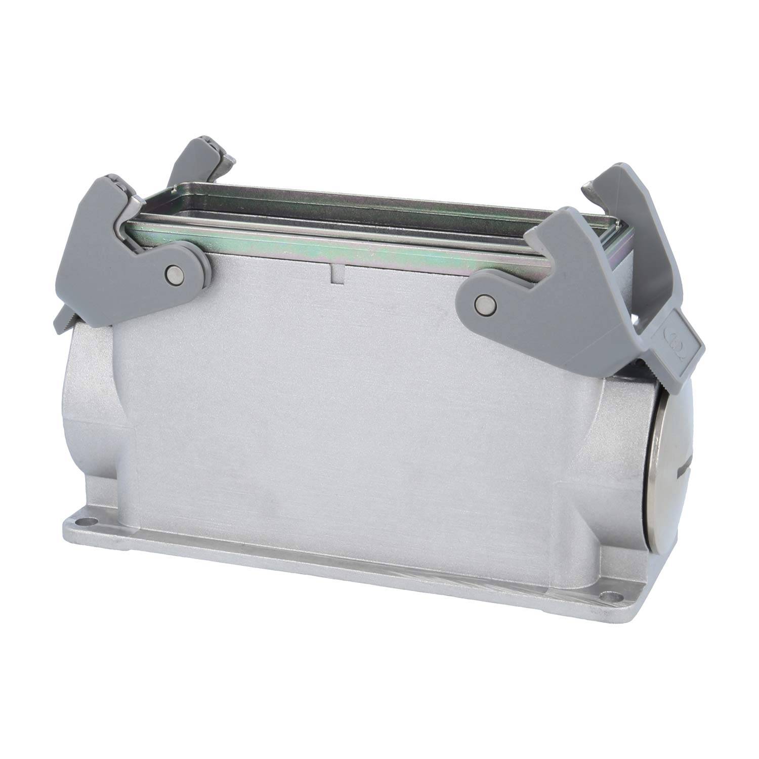 05628240272 HARTING Han 24B EMV Sockelgehäuse hoch, 1xM40 seitlicher Kabelabgang, mit 2 Querbügeln EMV-Verschraubung