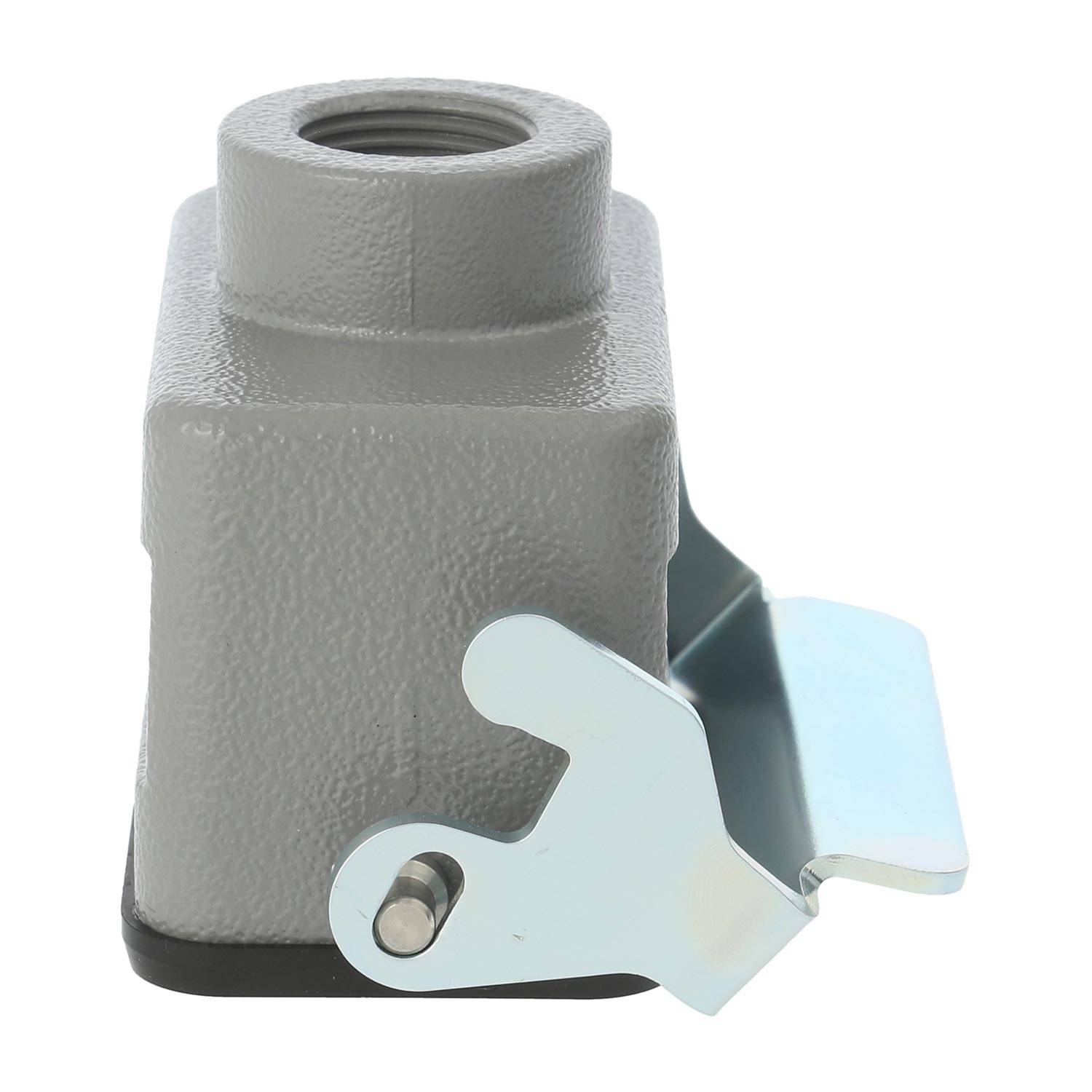 04300101750 HARTING Han 10B Kupplungsgehäuse niedrig, 1xM20 gerader Kabelabgang, mit 1 Längsbügel Verschraubung M20