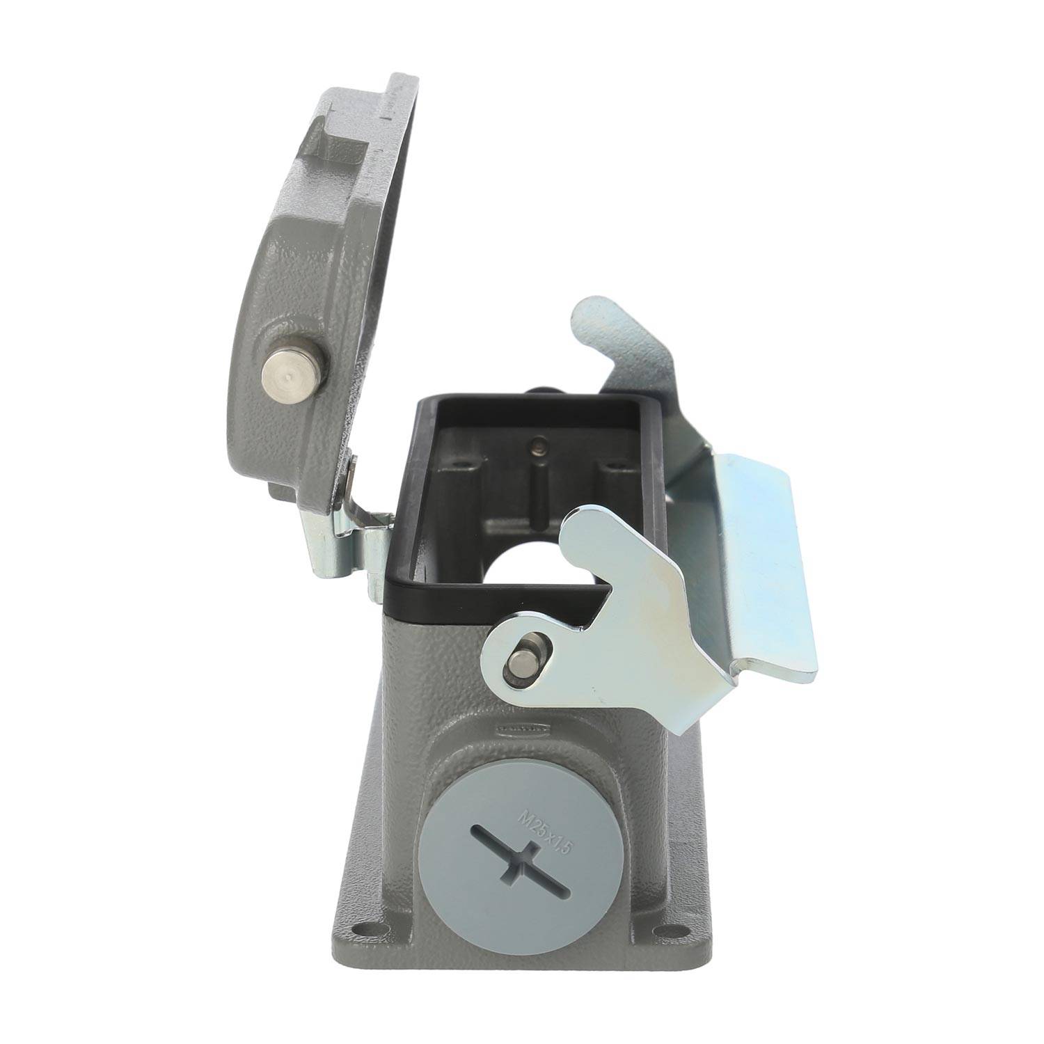 04300242269 HARTING Han 24B Sockelgehäuse niedrig, 1xM25 seitlicher Kabelabgang, mit 1 Längsbügel mit Schutzkappe