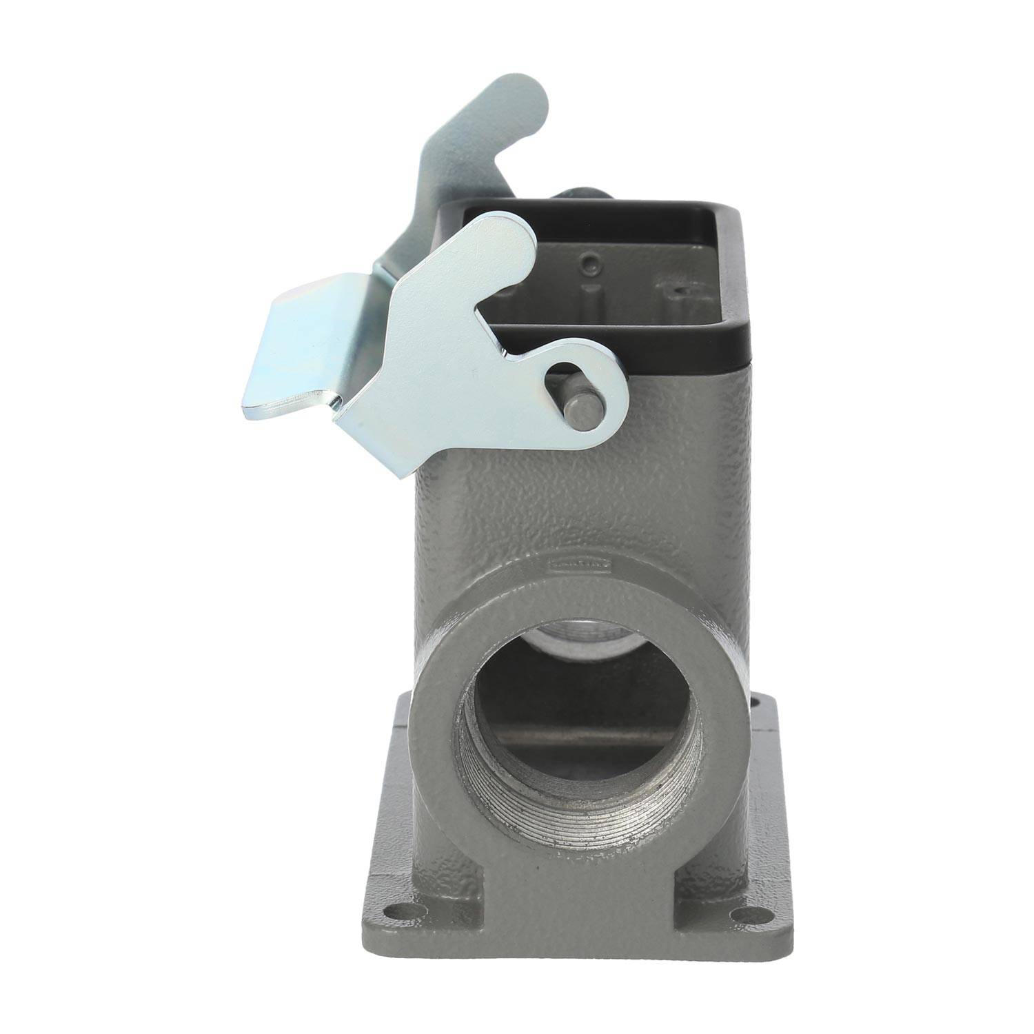 04300100292 HARTING Han 10B Sockelgehäuse hoch, 2xPG21 seitlicher Kabelabgang, mit 1 Längsbügel Verschraubung PG21