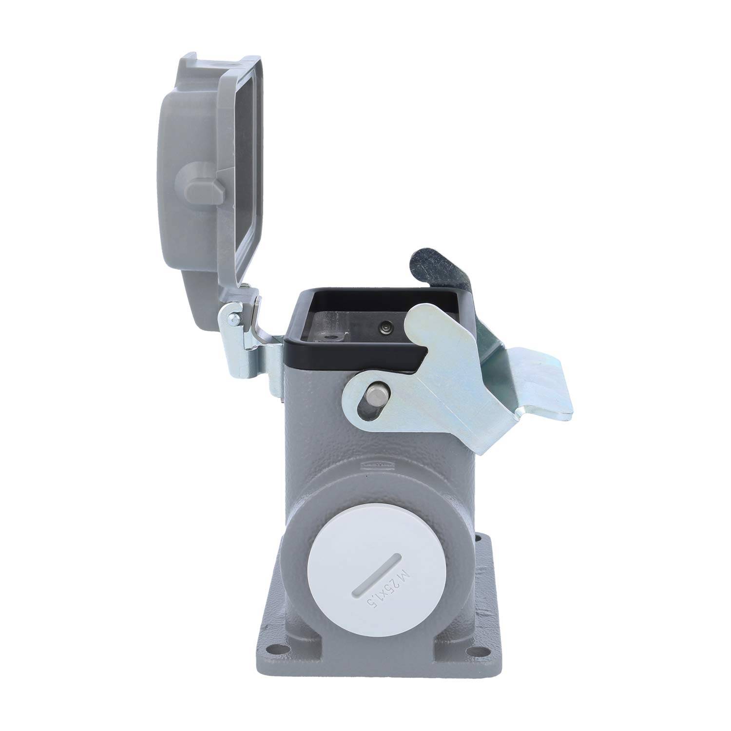 04300060272 HARTING Han 6B Sockelgehäuse hoch, 1xM25 seitlicher Kabelabgang, mit 1 Längsbügel mit Schutzkappe