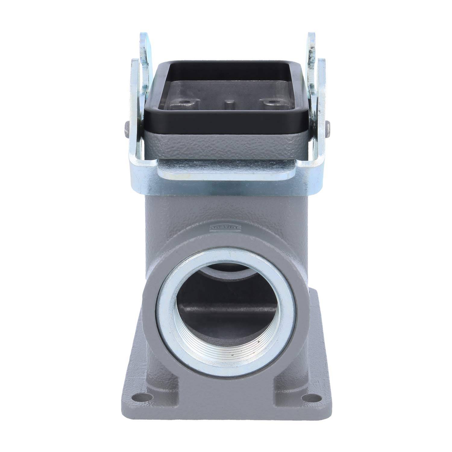 04300100272 HARTING Han 10B Sockelgehäuse hoch, 2xPG21 seitlicher Kabelabgang, mit 2 Querbügeln Verschraubung PG21