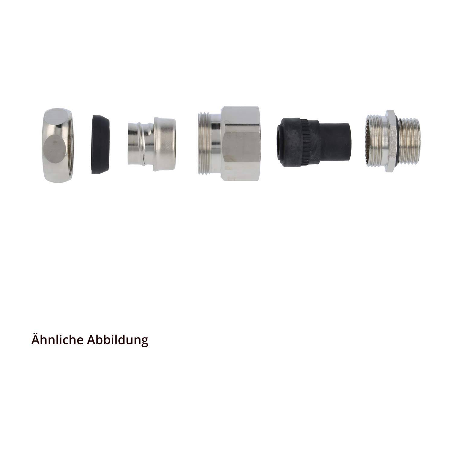 USZ-M Metallverschraubung gerade Gewinde M50x1,5 für Schlauch-Außendurchmesser 45,0mm für Schlauch-Innendurchmesser