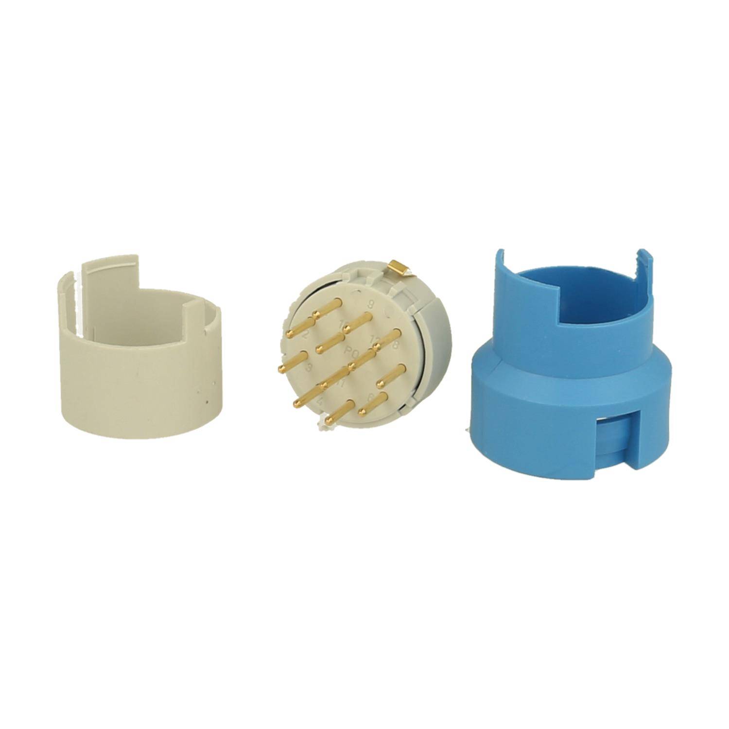 7002912113 HUMMEL M23 Signal Löt-Kontakteinsatz Stift Lötanschluss, Polzahl 11+PE 200V, 8A, Farbe weiß - 1Stück