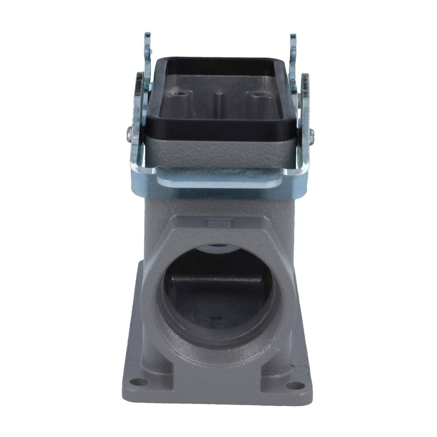 04301160271 HARTING Han 16B Sockelgehäuse hoch, 2xPG29 seitlicher Kabelabgang, mit 2 Querbügeln Verschraubung PG29