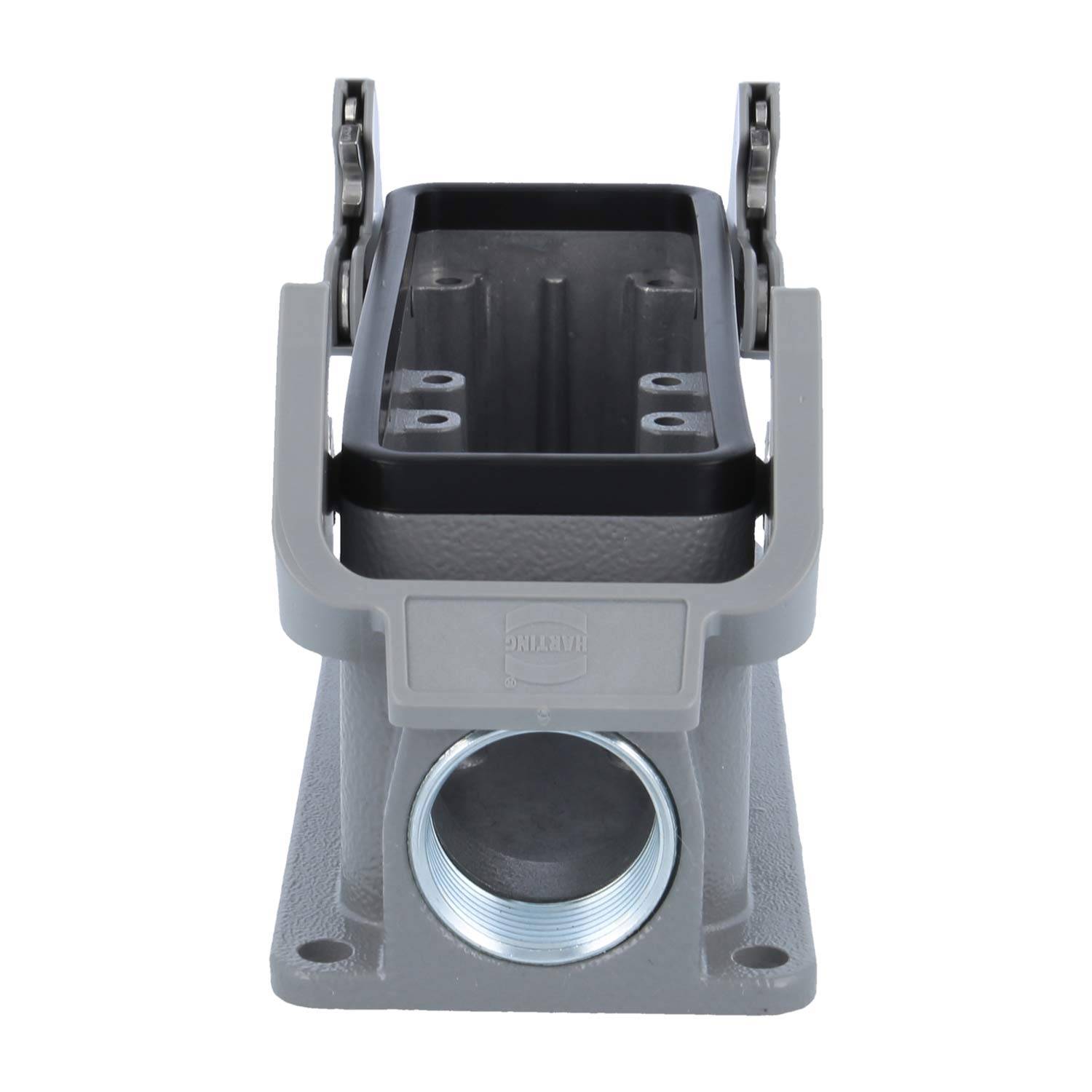 05300241233 HARTING Han 24B für 2 Einsätze Sockelgehäuse niedrig, 1xM25 seitlicher Kabelabgang, mit 2 Querbügeln