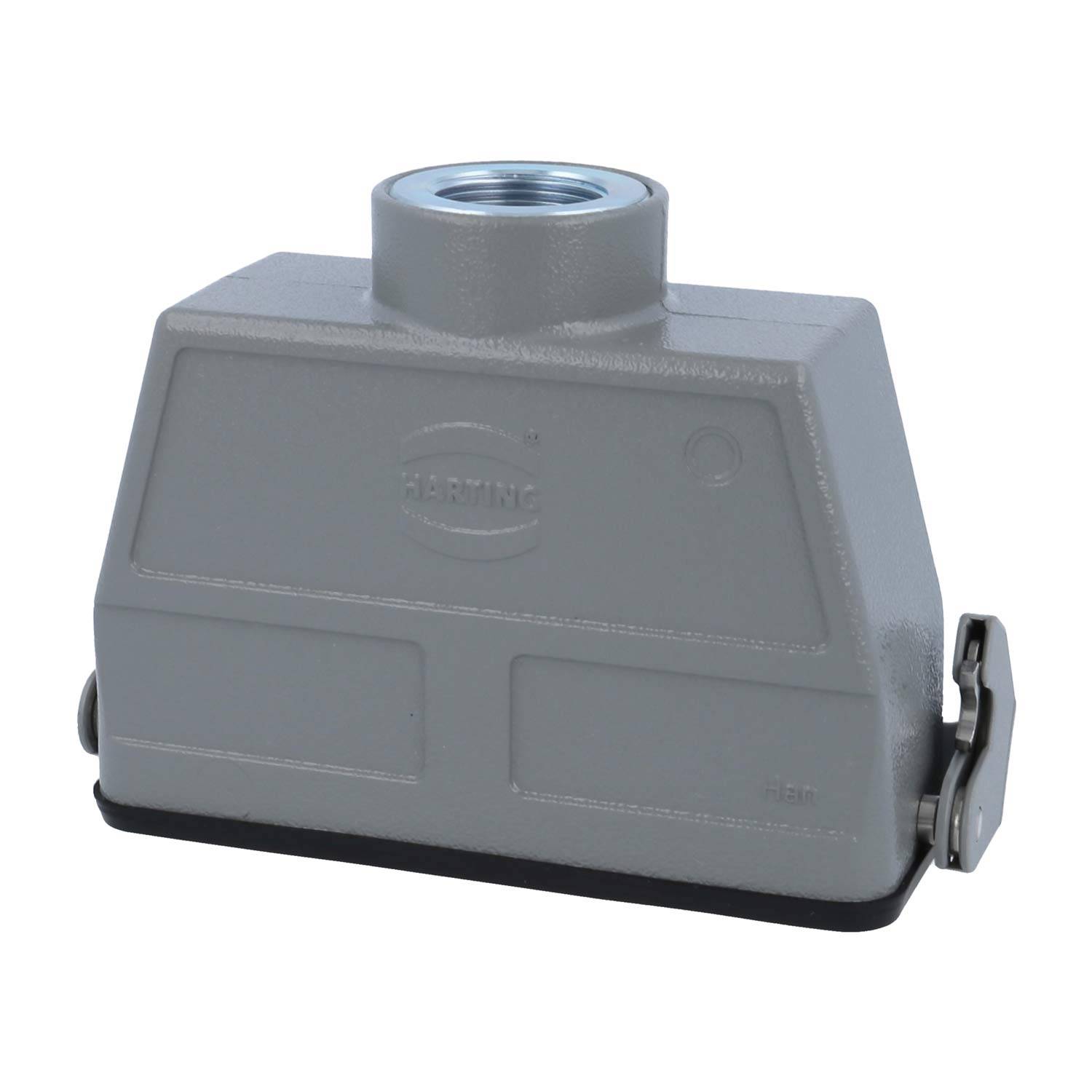 05300240764 HARTING Han 24B Kupplungsgehäuse hoch, 1xM25 gerader Kabelabgang, mit 1 Längsbügel Verschraubung M25