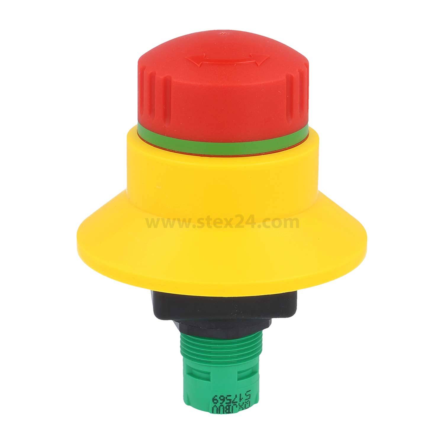 QXJBUV Georg Schlegel Not-Aus-Schalter / Not-Halt-Taster rund, QUARTRON-JUWEL Beleuchtbar: Nein Beschriftbar: Nein