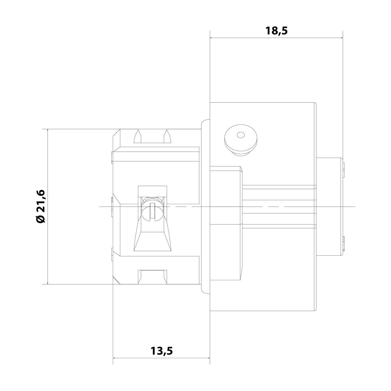 C01620G00310012 Amphenol RD24-GBG Gerätesteckverbinder gerade Buchse Schraubanschluss, Polzahl 3+PE Vorderwand - 1Stück