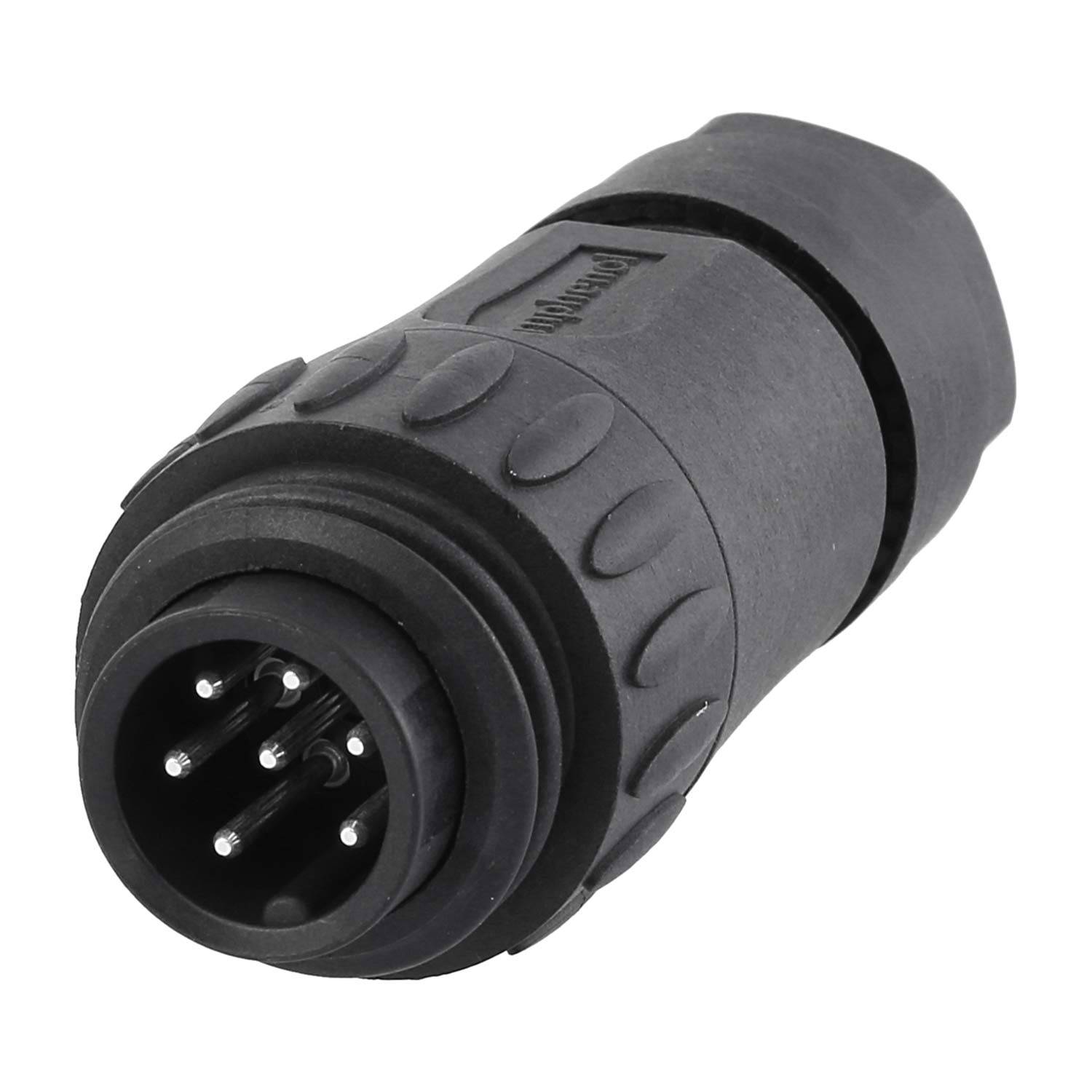 C01630H00611012 Amphenol RD24-KSG Kabelsteckverbinder, inkl. Zugentlastung gerade Stift Lötanschluss, Polzahl 6+PE