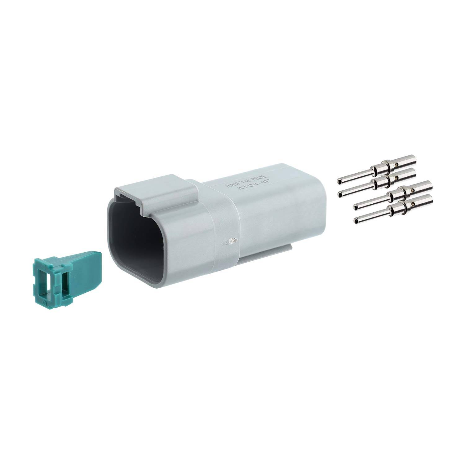 AT04-4P-KIT01 Amphenol AS-4SM 105 SET-Kabelstecker AT-Serie Stift, 4-polig, Crimpanschluss Isolationsdurchmesser 2,24mm