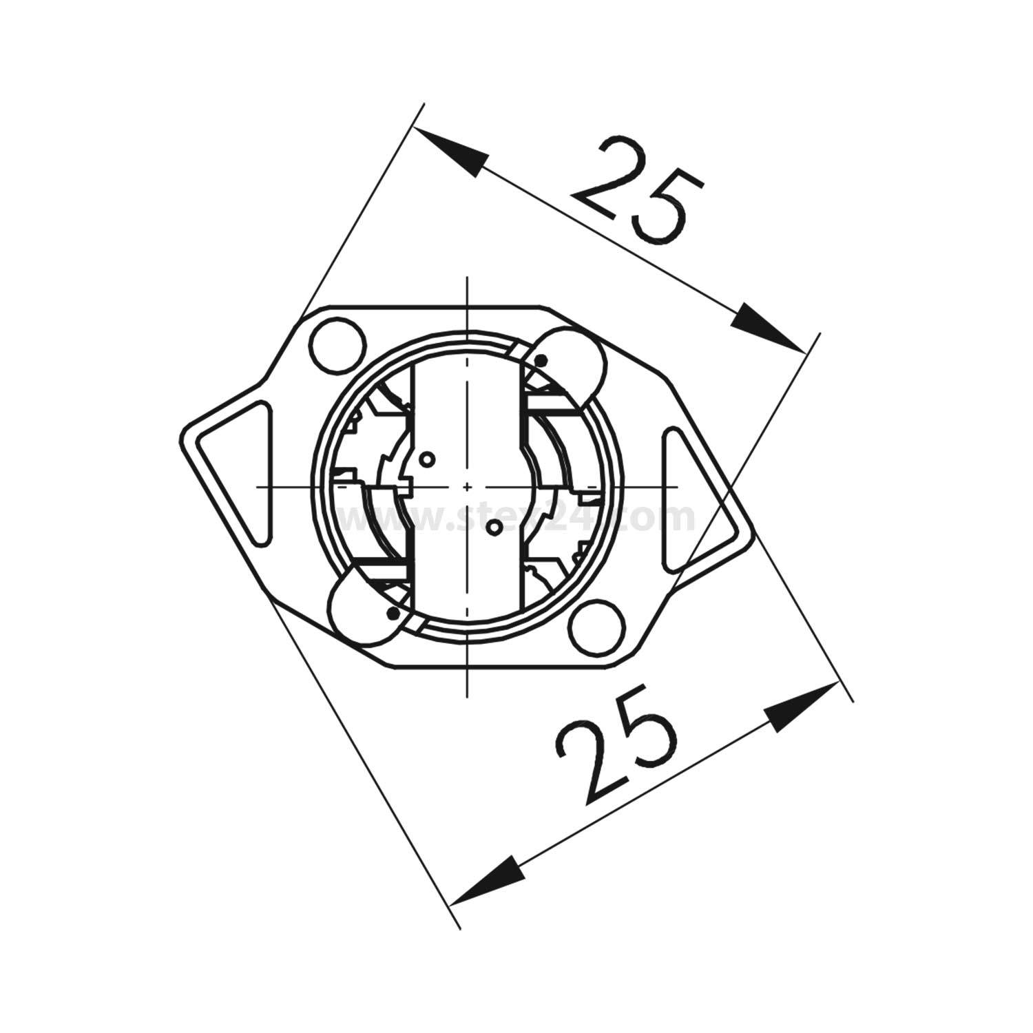 CZTP Georg Schlegel Tastkontaktgeber, 1W Kontaktgeber CZ Printanschluss - 1Stück