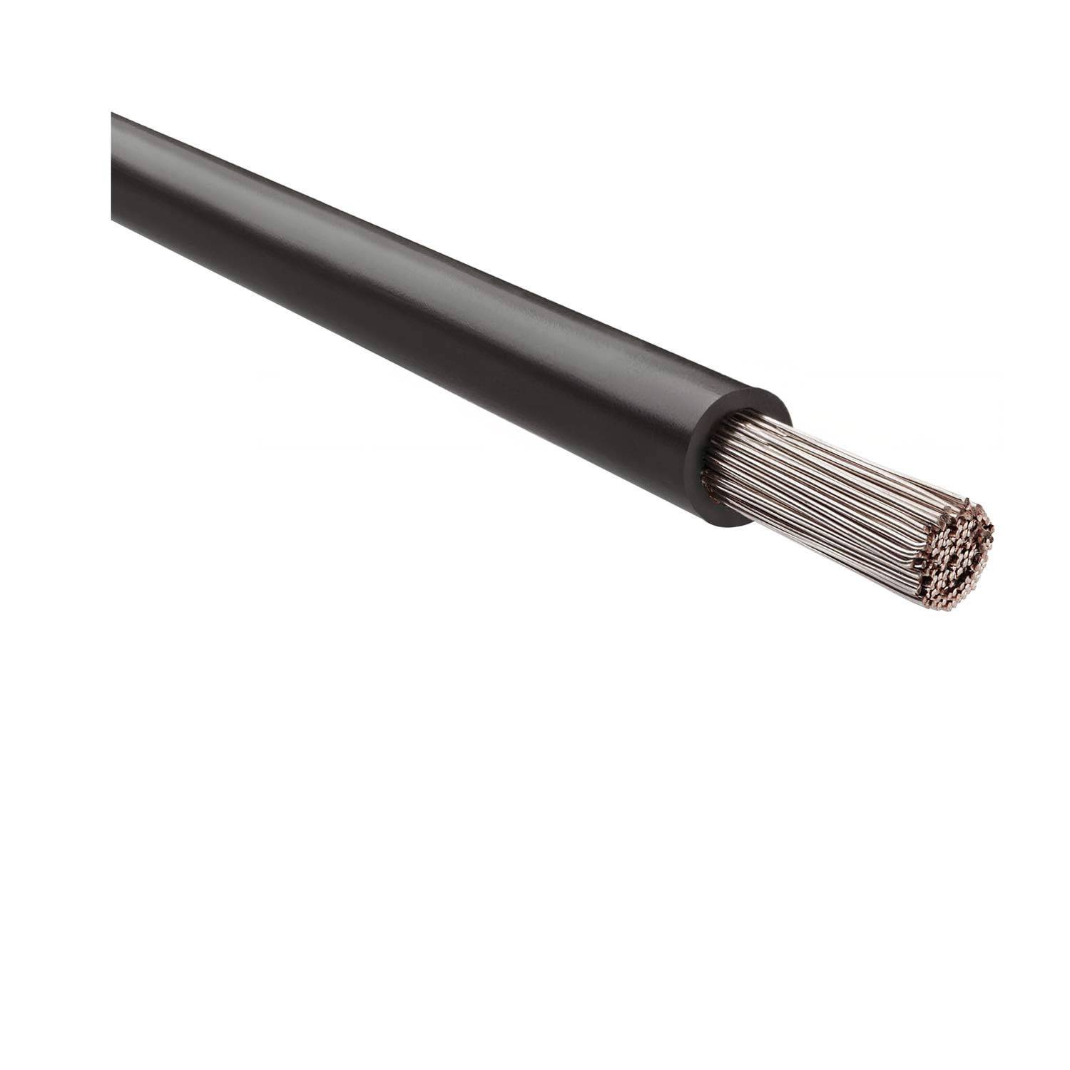 11019510 HELU KABEL FÜNFNORM 1X6mm² AWG10 BK (schwarz) Einzelader schwarz AD 5,1mm Nennspannung Uo/U 450V/750V nach