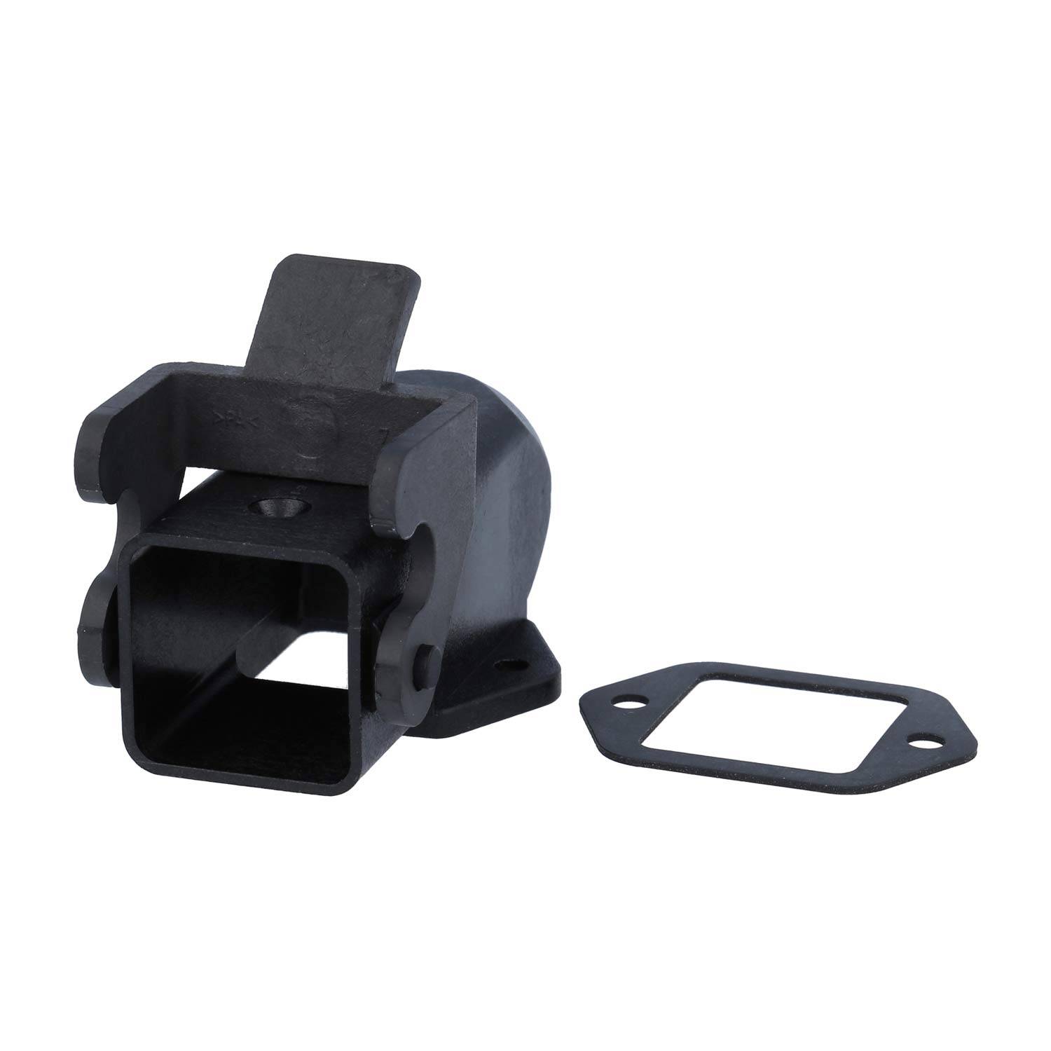 05200030228 HARTING Han 3A Sockelgehäuse mit offenem Boden, 1xM16 gerader Kabelabgang, mit 1 Bügel Verschraubung M16