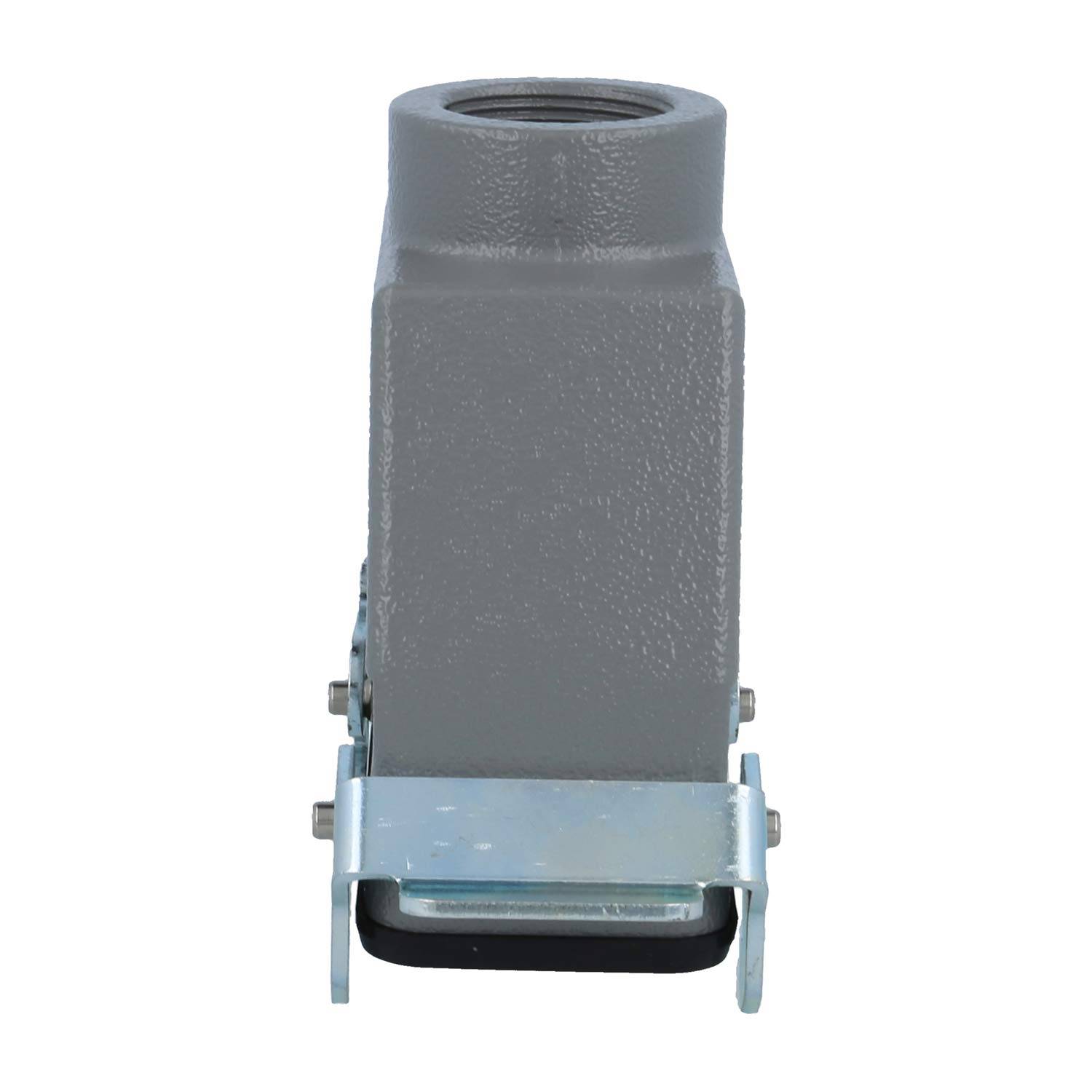 04300160730 HARTING Han 16B Kupplungsgehäuse hoch, 1xPG21 gerader Kabelabgang, mit 2 Querbügeln Verschraubung PG21