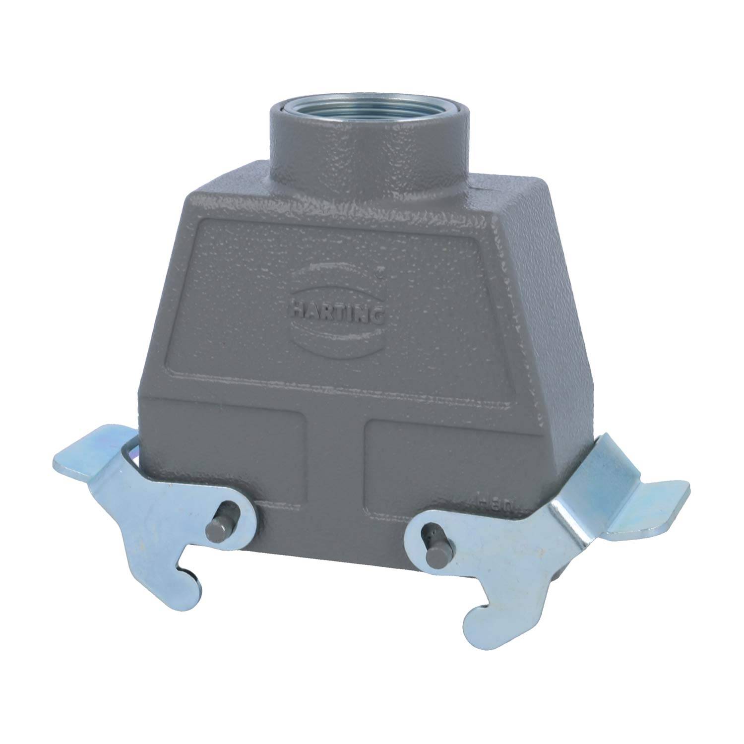04300160463 HARTING Han 16B Tüllengehäuse hoch, 1xM32 gerader Kabelabgang, mit 2 Querbügeln Verschraubung M32