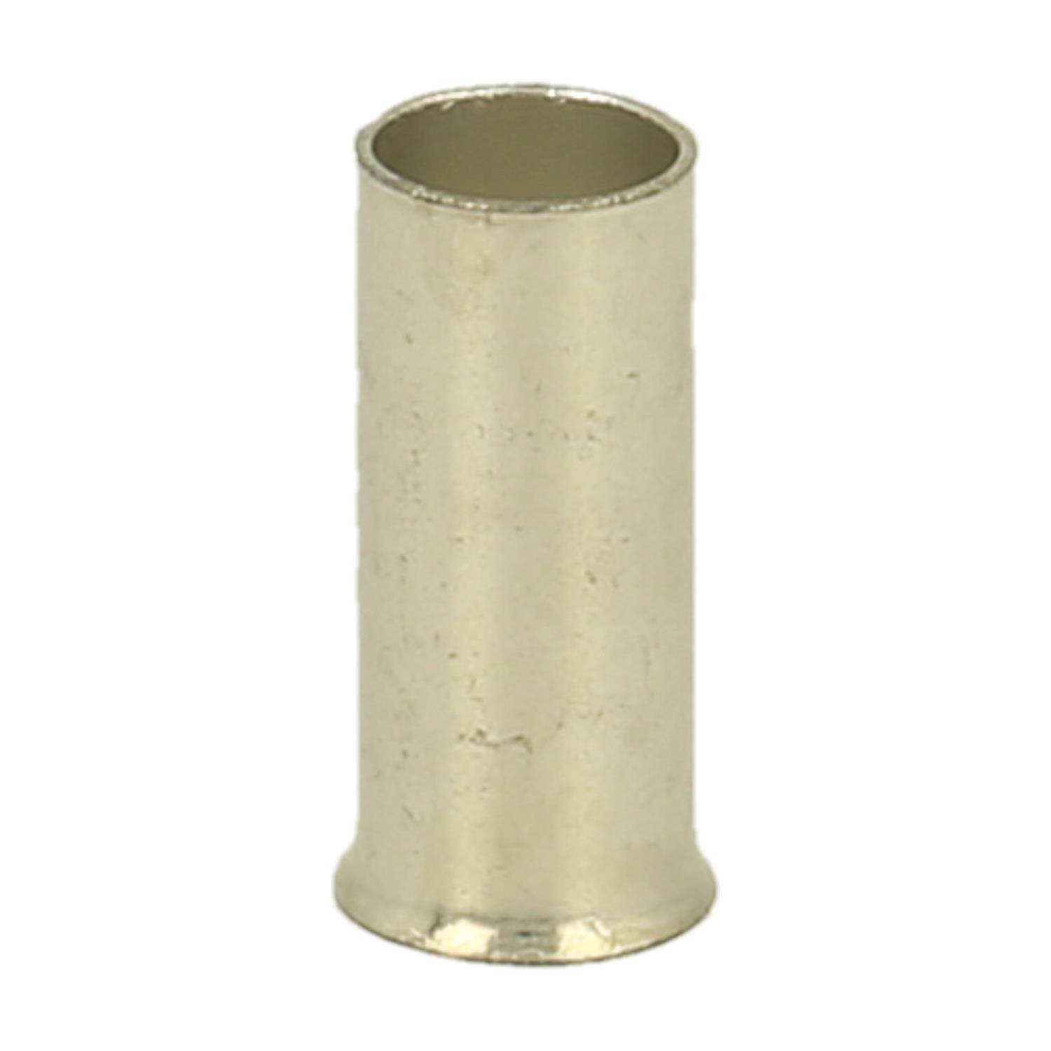 Ein kleiner, zylindrischer, metallischer Röhrchen, das aufrecht steht.