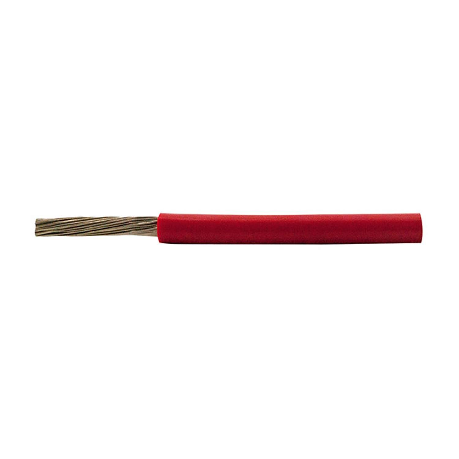 24702 HELU KABEL SiF 1X16mm² RD (rot) Einzelader Silikon rot AD 7,4mm Nennspannung Uo/U 300V/500V - 1Meter