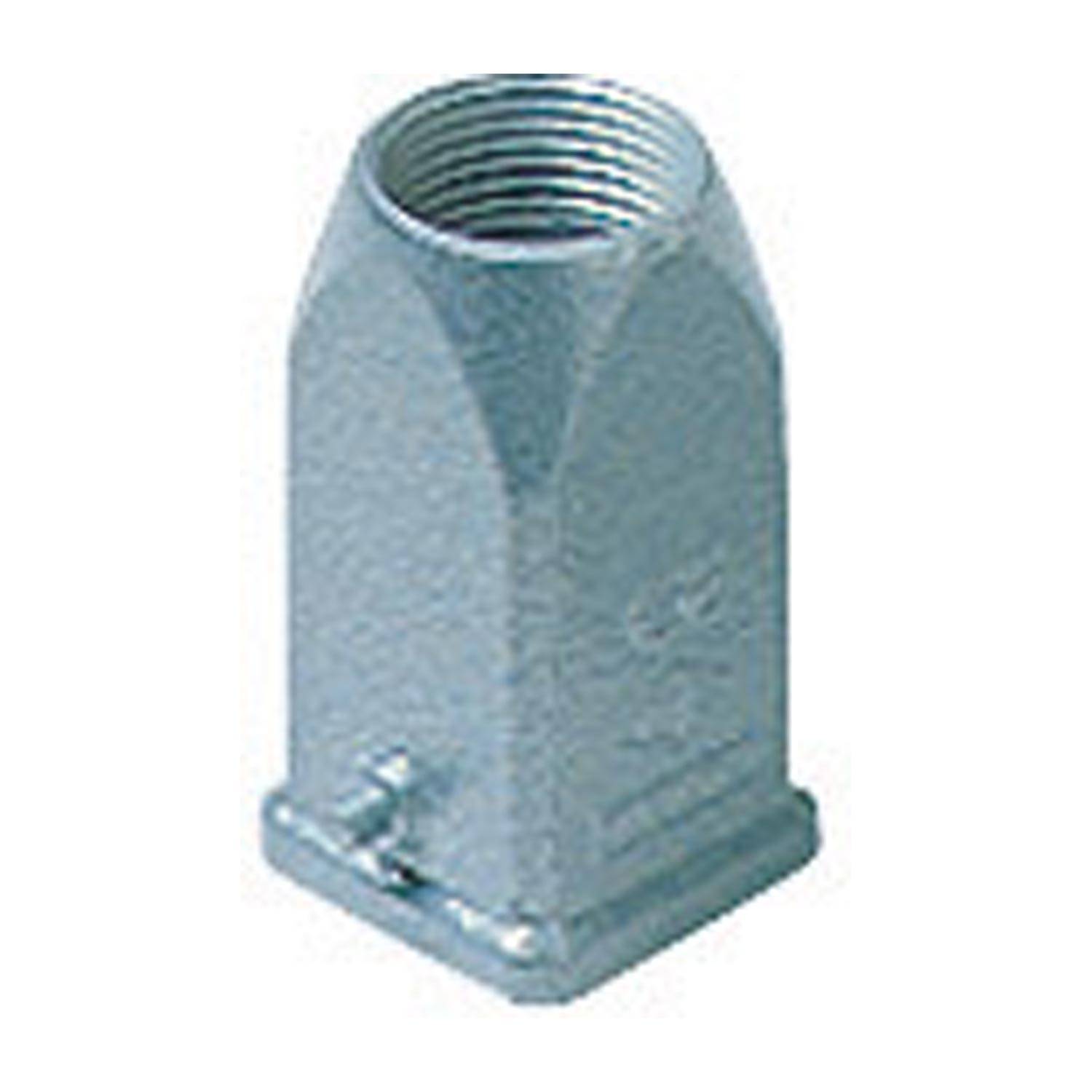 Eine Stahlsechskant-Leitungseinführung mit Gewinde-Öffnung, die zum sicheren Verbinden von elektrischen Leitungsrohren verwendet wird.