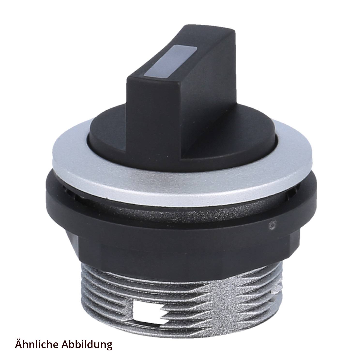 SWBII_M08 Georg Schlegel Wahlschalter rastend, 2S rund, SHORTRON-M12 M12-Stecker, 4-polig - 1Stück