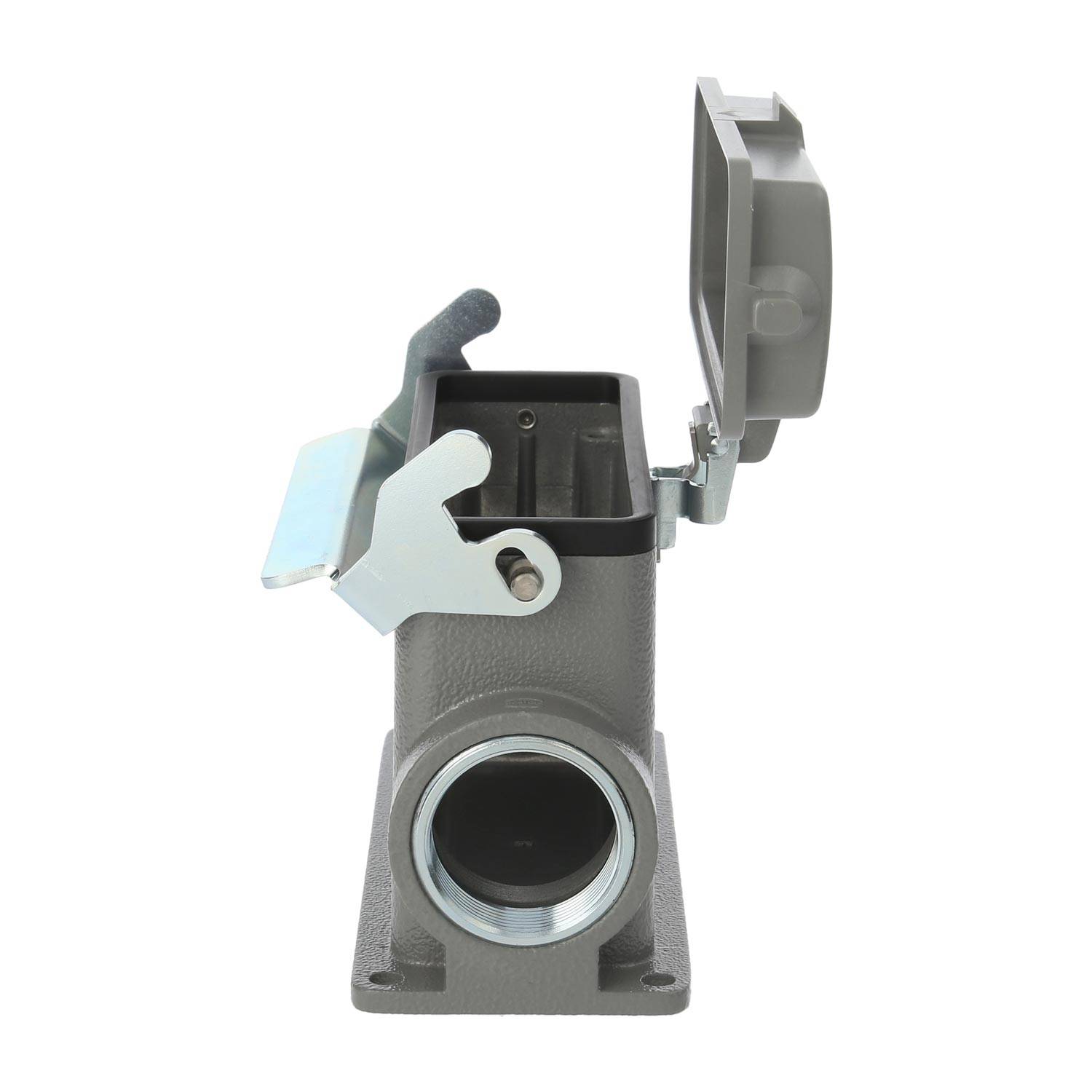 04300240268 HARTING Han 24B Sockelgehäuse hoch, 1xM32 seitlicher Kabelabgang, mit 1 Längsbügel mit Schutzkappe