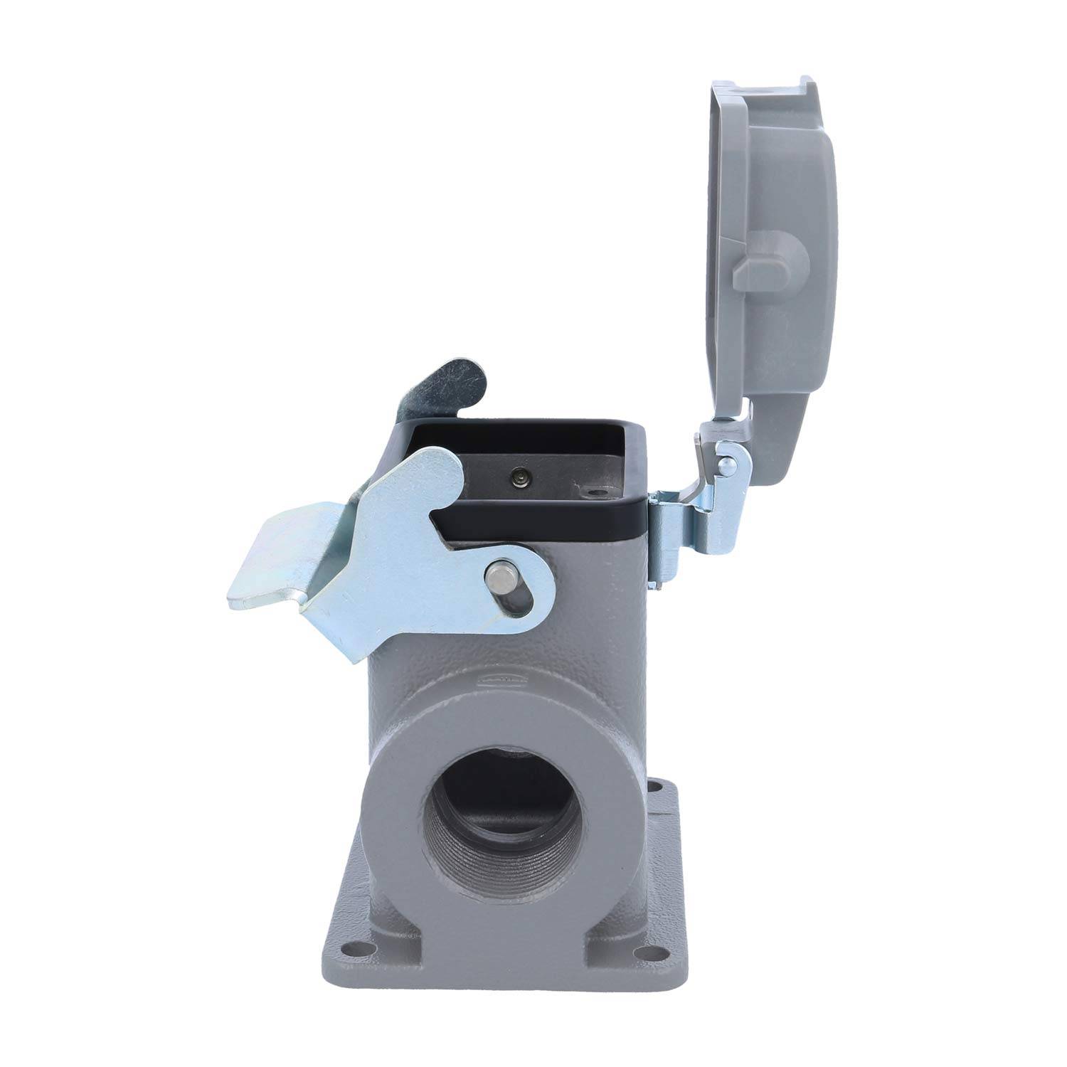 04300060265 HARTING Han 6B Sockelgehäuse hoch, 2xM25 seitlicher Kabelabgang, mit 1 Längsbügel mit Schutzkappe