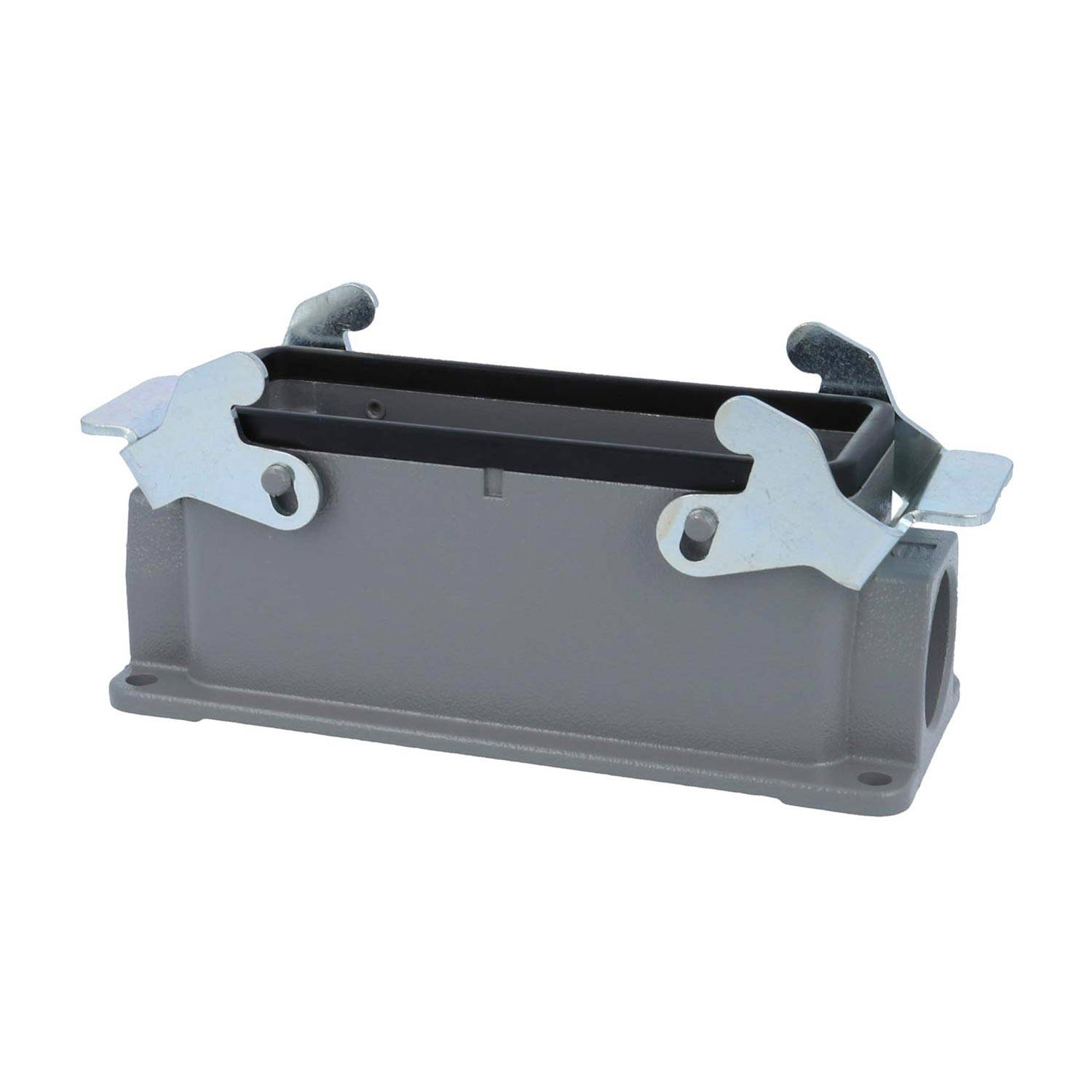 04301241230 HARTING Han 24B Sockelgehäuse niedrig, 1xPG21 seitlicher Kabelabgang, mit 2 Querbügeln Verschraubung PG21