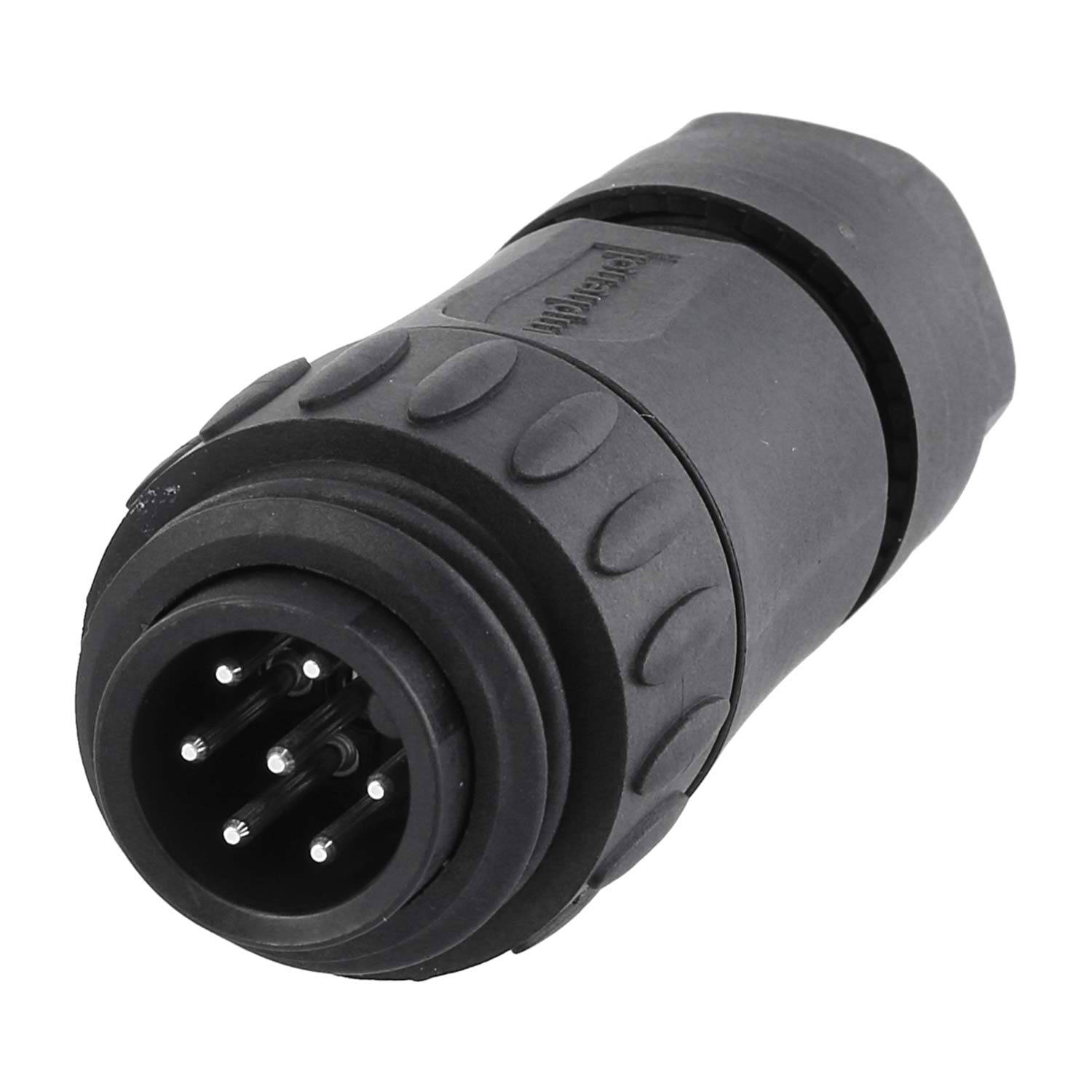 C01630H00610012 Amphenol RD24-KSG Kabelsteckverbinder gerade Stift Lötanschluss, Polzahl 6+PE Kabelabgang gerade,