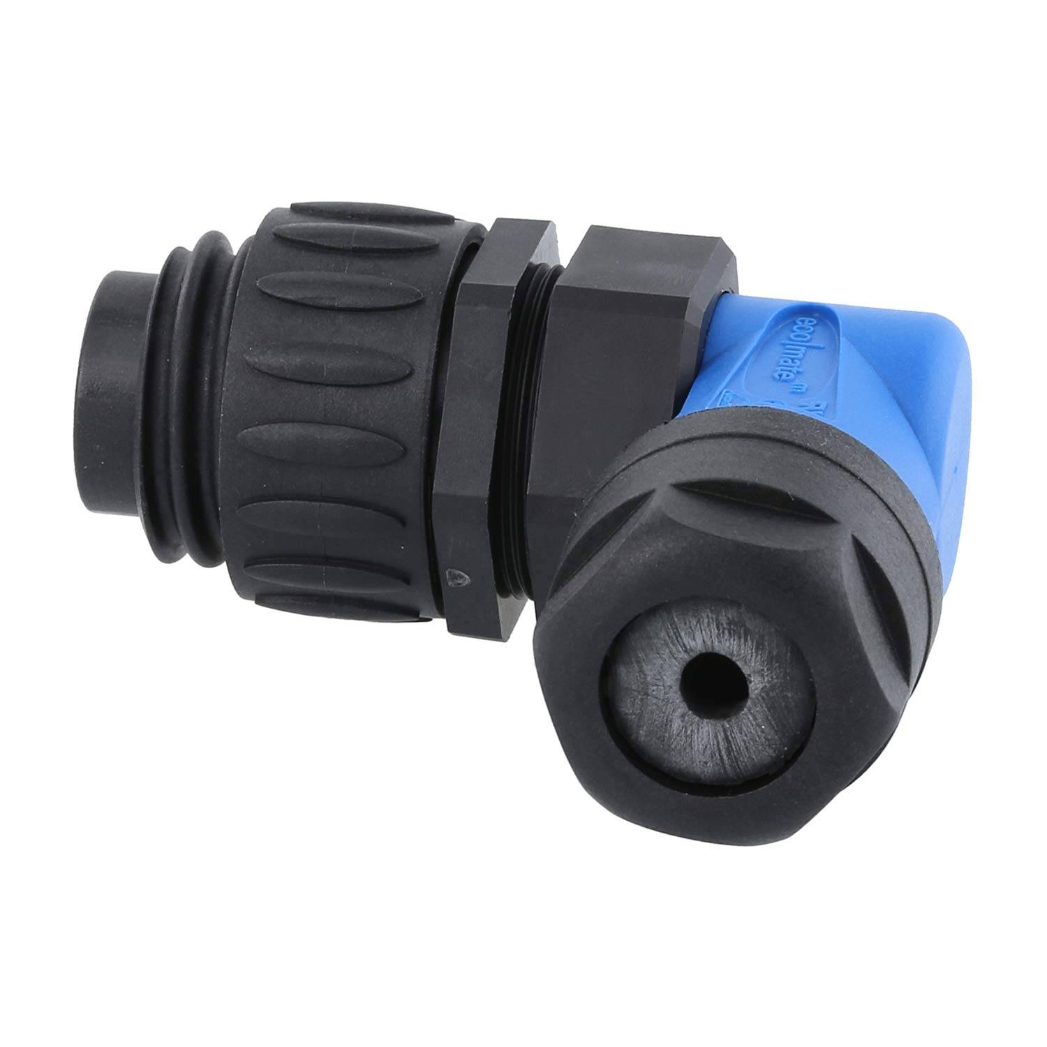 C01630K00610010 Amphenol RD24-KSW Kabelsteckverbinder gewinkelt Stift Lötanschluss, Polzahl 6+PE Kabelabgang seitlich,