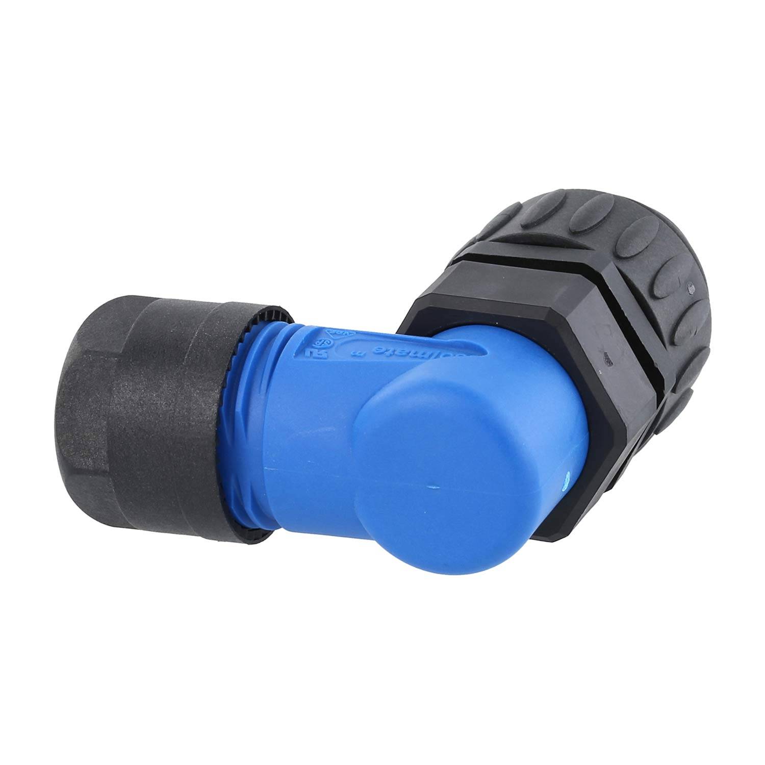 C01630K00610010 Amphenol RD24-KSW Kabelsteckverbinder gewinkelt Stift Lötanschluss, Polzahl 6+PE Kabelabgang seitlich,