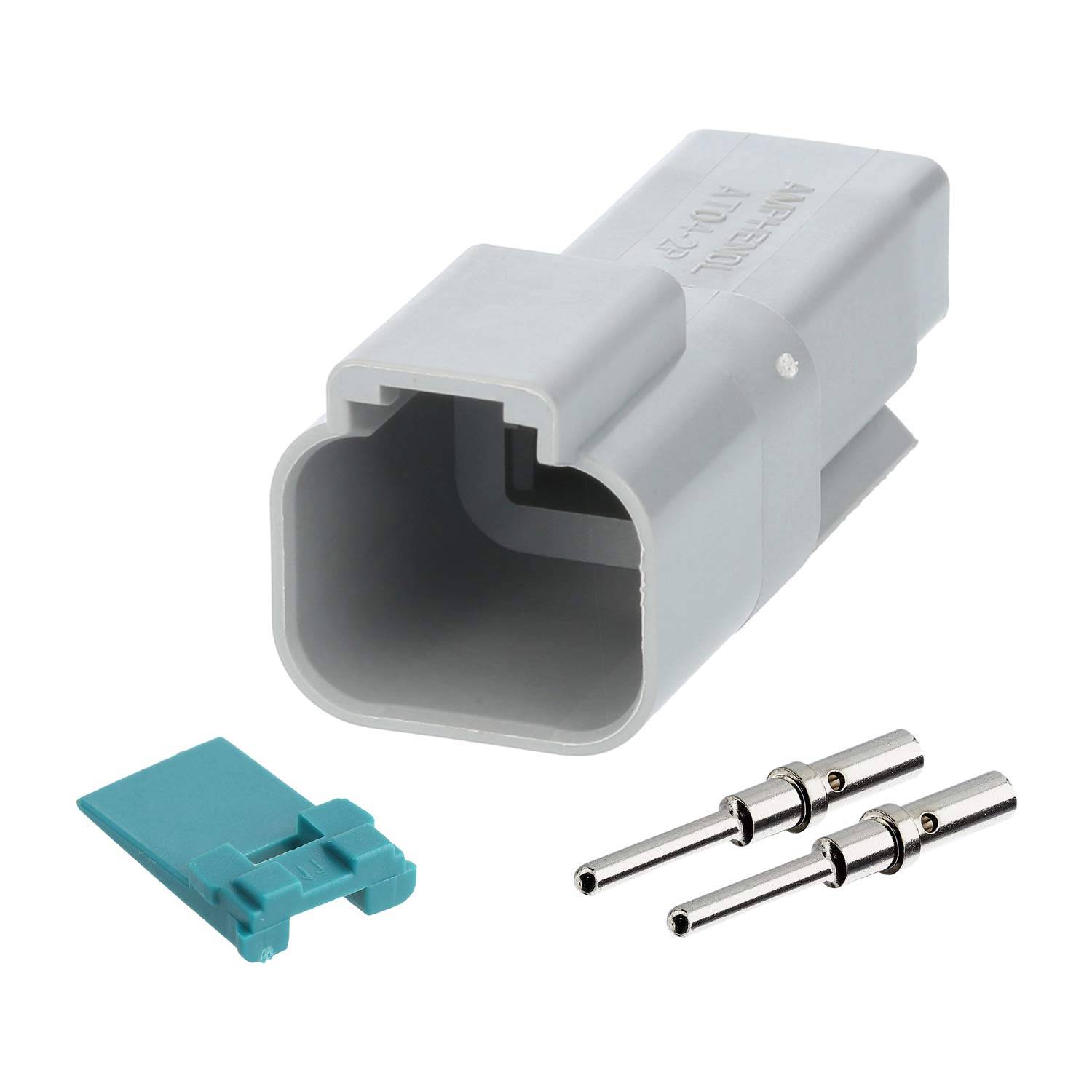 AT04-2P-KIT01 Amphenol AS-2SM 103 SET-Kabelstecker AT-Serie Stift, 2-polig, Crimpanschluss Isolationsdurchmesser 2,24mm