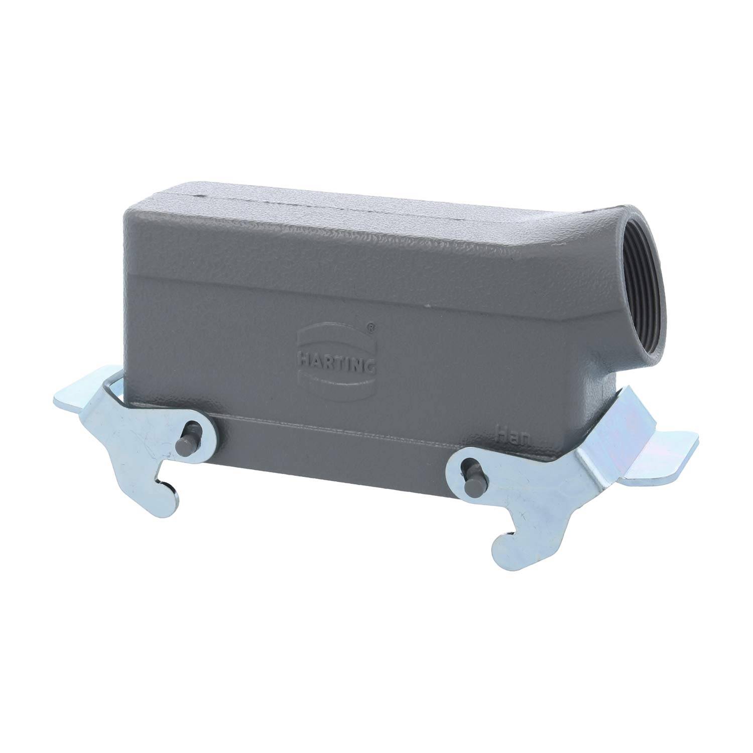 04300241567 HARTING Han 24B Tüllengehäuse niedrig, 1xM32 seitlicher Kabelabgang, mit 2 Querbügeln Verschraubung M32